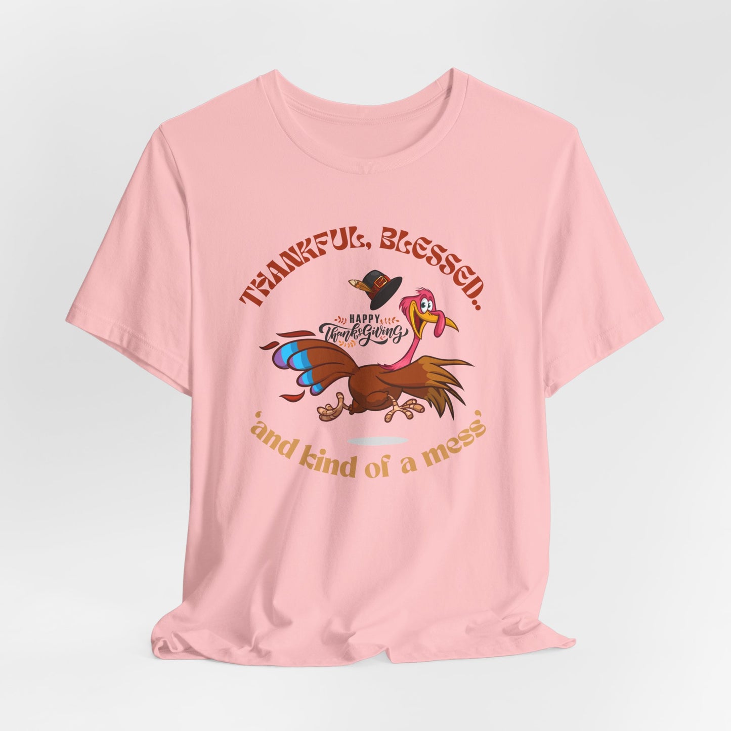 Thankful Blessed T-shirt, Happy Thanksgiving T-shirt, Happy Thanksgiving T-shirt, Happy thanksgiving 2024 T-shirt, Thanksgiving Gift,Turkey Shirt, Family Thanksgiving, Holiday Outfit.