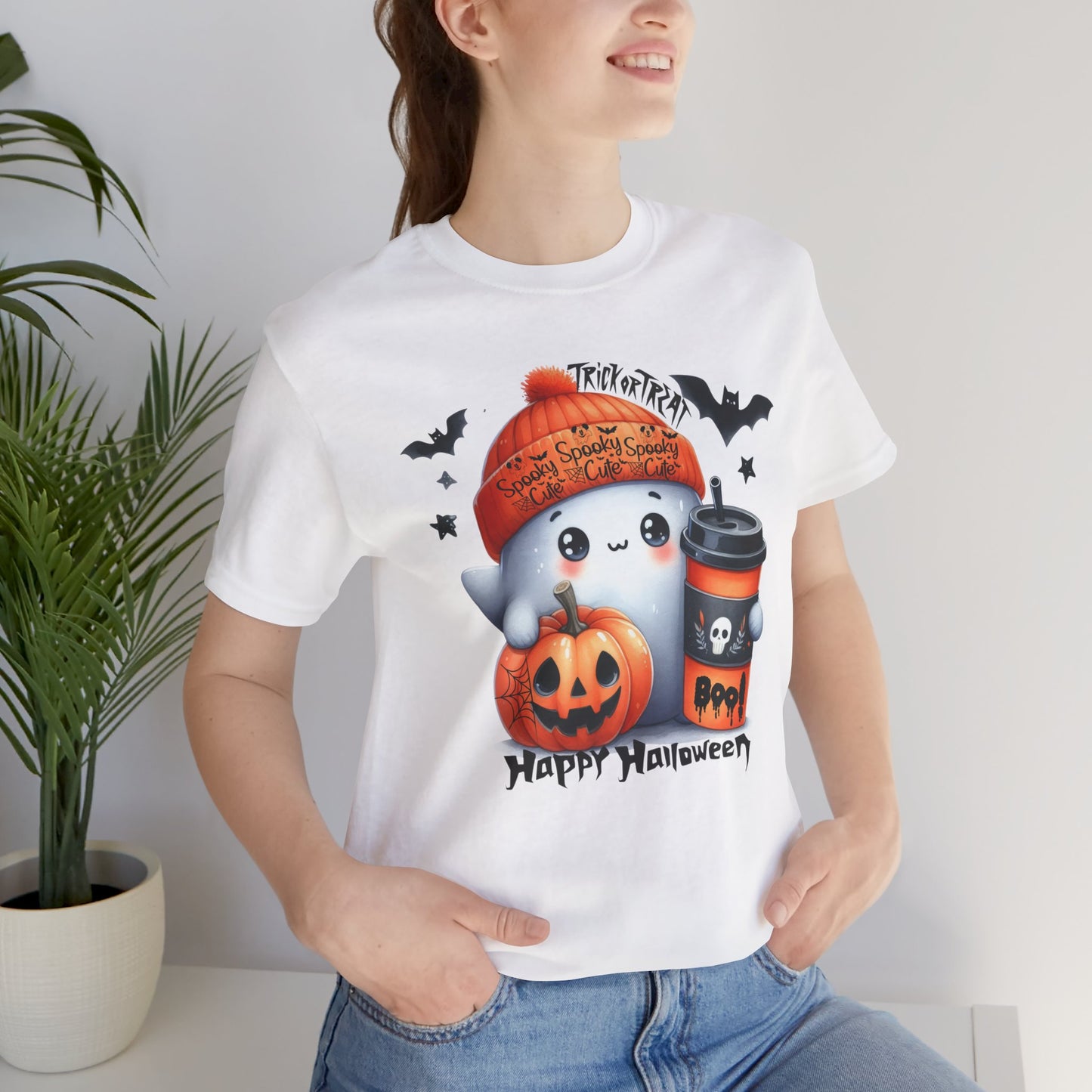 Spooky Cute Halloween T-shirt, Happy Halloween T-shirt, Trick Or Treat T-shirt, Halloween T-shirt, Cool Halloween T-shirt, Spooky T-shirt,