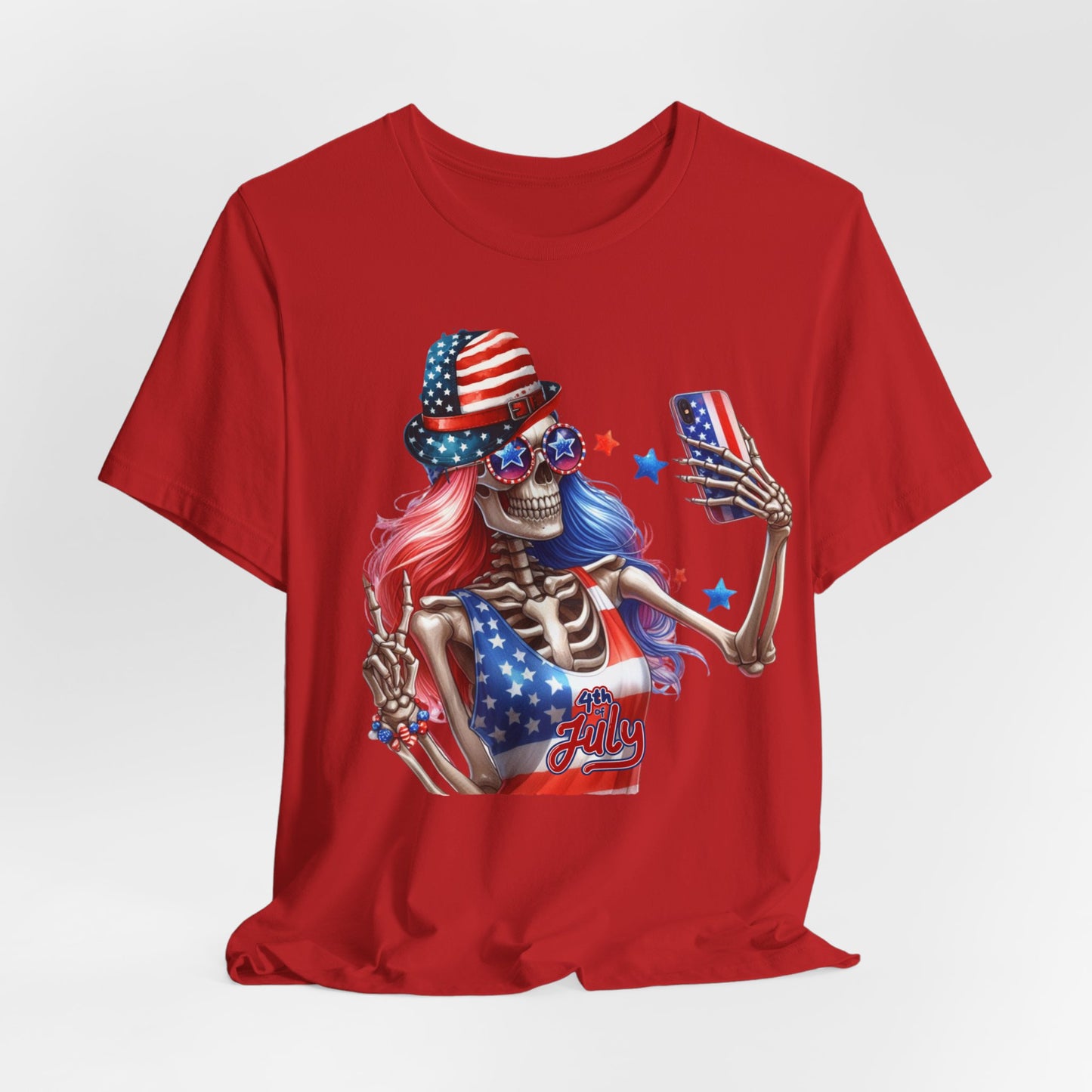 4th of July T-shirt, Red White Blue T-Shirt, Fourth of July unisex jersey short sleeve,  America, Flag, Peace Love America. Proud To Be An American, Red White Blue.