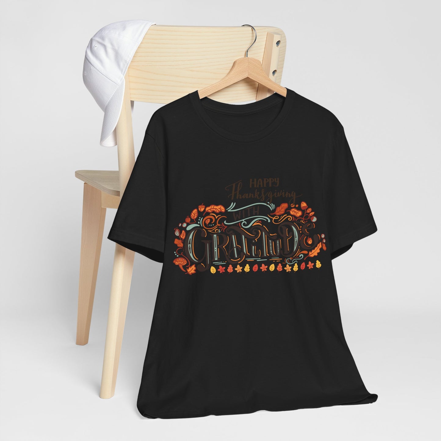 Happy Thanksgiving With Gratitude T-shirt, Happy thanksgiving 2024 T-shirt, Thanksgiving Gift,Turkey Shirt, Family Thanksgiving, Holiday Outfit.