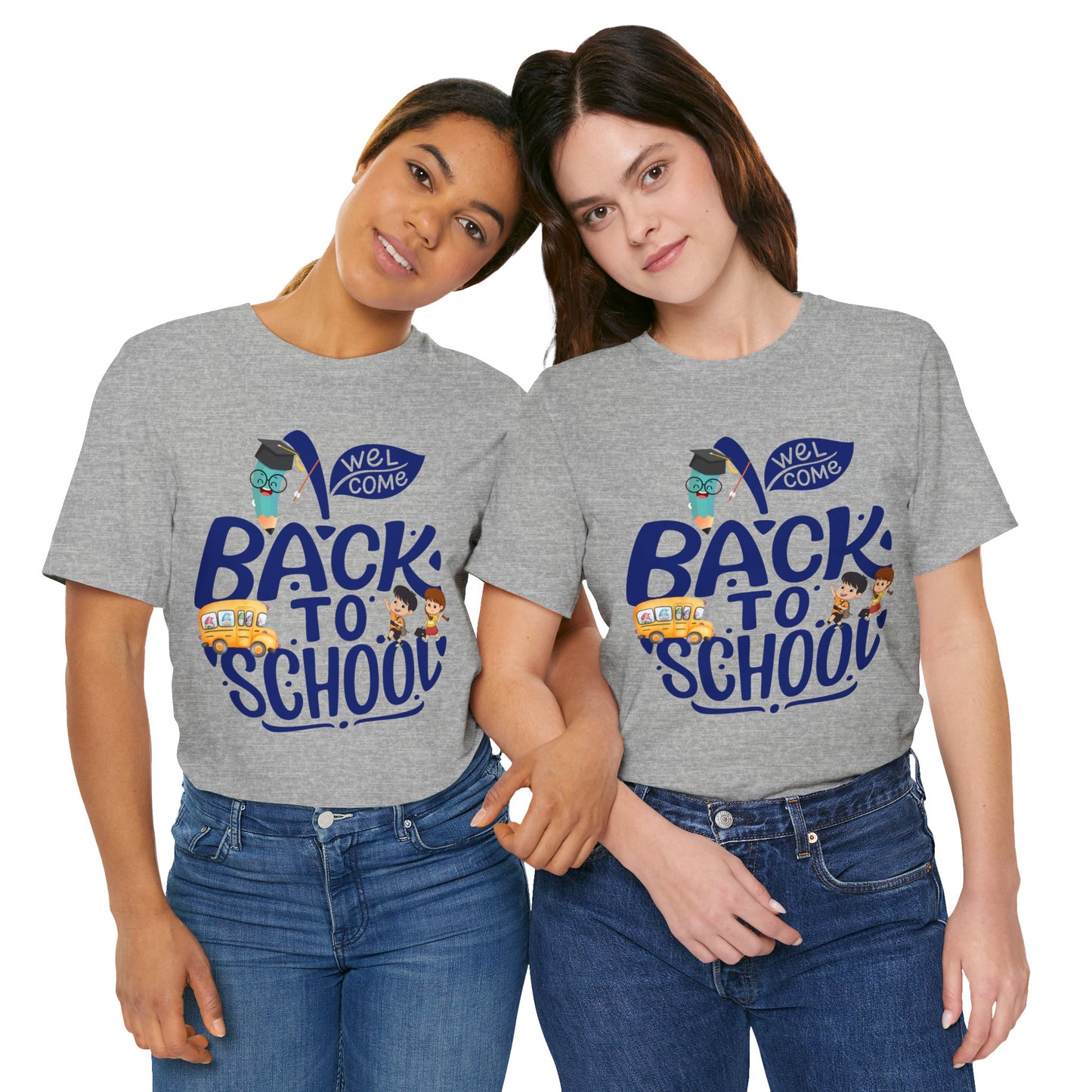 Welcome Back To School T-Shirt, Teacher T-Shirt, Teacher Back To school unisex jersey short sleeve.First Day Vibes T-Shirt.