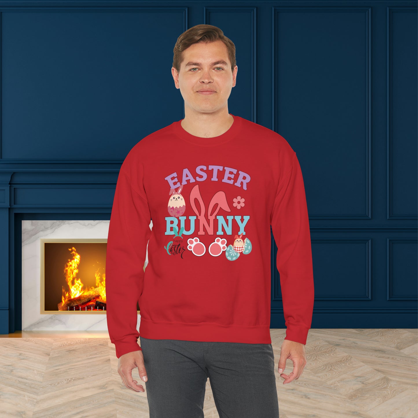 Easter Bunny Unisex Crewneck Sweatshirt