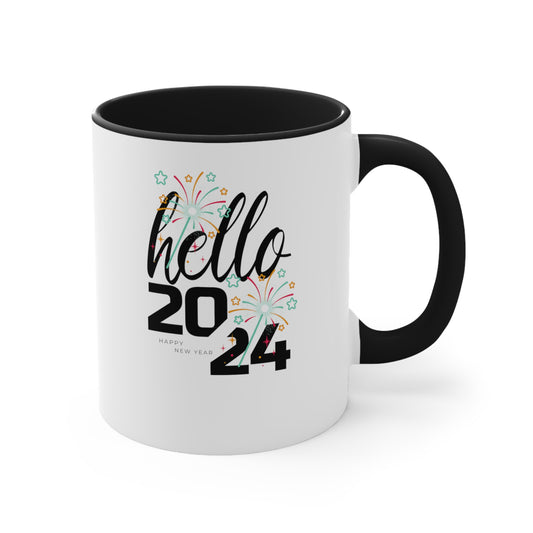 Happy New Year Accent Coffee Mug, 11oz