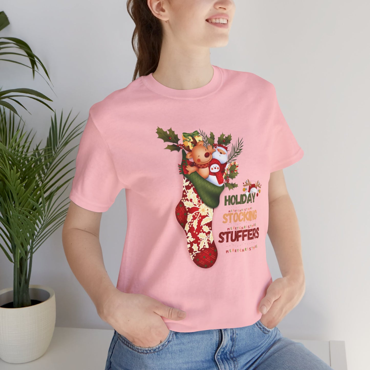 Holiday Stocking Stuffers Unisex Tee, Christmas Shirt, Christmas Outfit, Merry Christmas T-shirt, Merry Christmas 2024 T-shirt, Christmas Gift, Family Holiday Outfit.