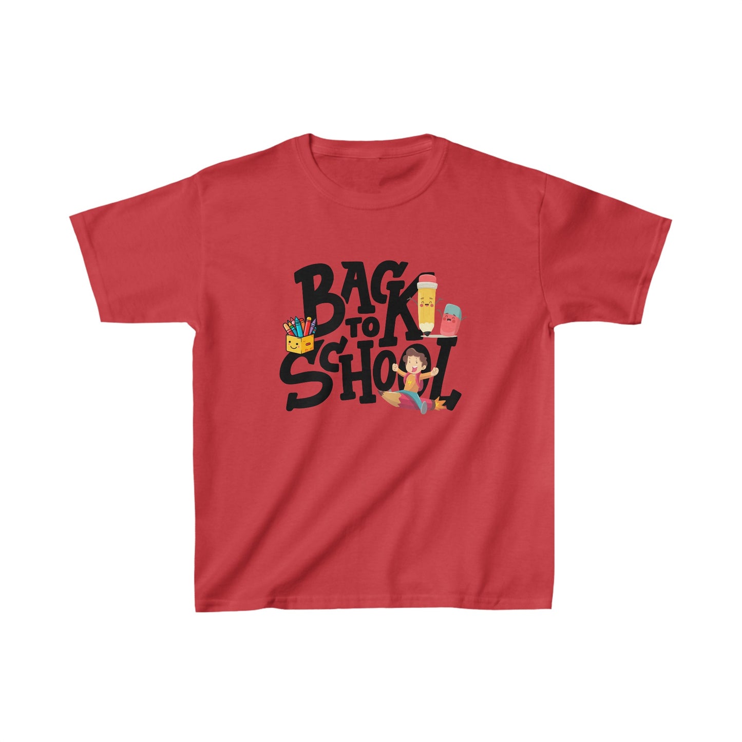 Back To School Kids Heavy Cotton™ Tee, Back to school Kids Shirt, 1st Day Of School Shirt, Back To School Cotton T-Shirt.