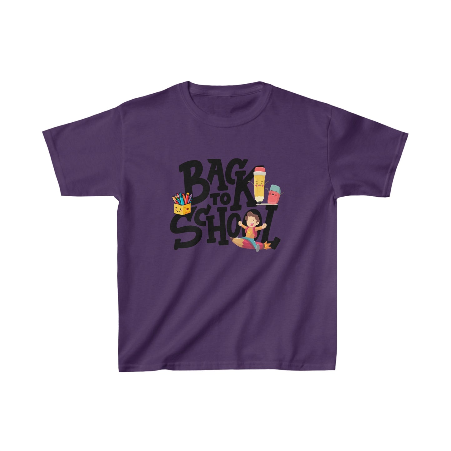 Back To School Kids Heavy Cotton™ Tee, Back to school Kids Shirt, 1st Day Of School Shirt, Back To School Cotton T-Shirt.