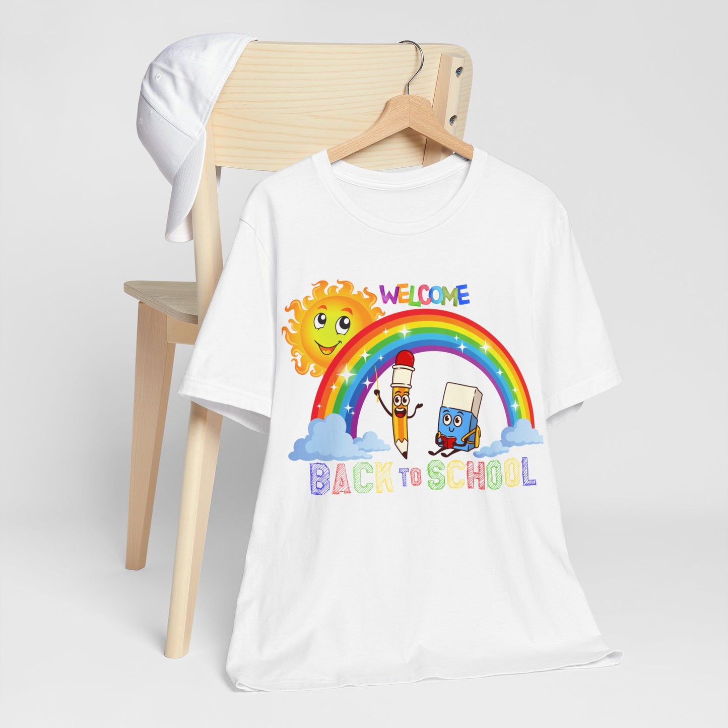 Welcome Back To School T-Shirt, Hello Teacher T-Shirt, Back To School T-Shirt, Teach Love Inspire Teacher Shirt, Teacher Back To school unisex jersey short sleeve.First Day Vibes T-Shirt.