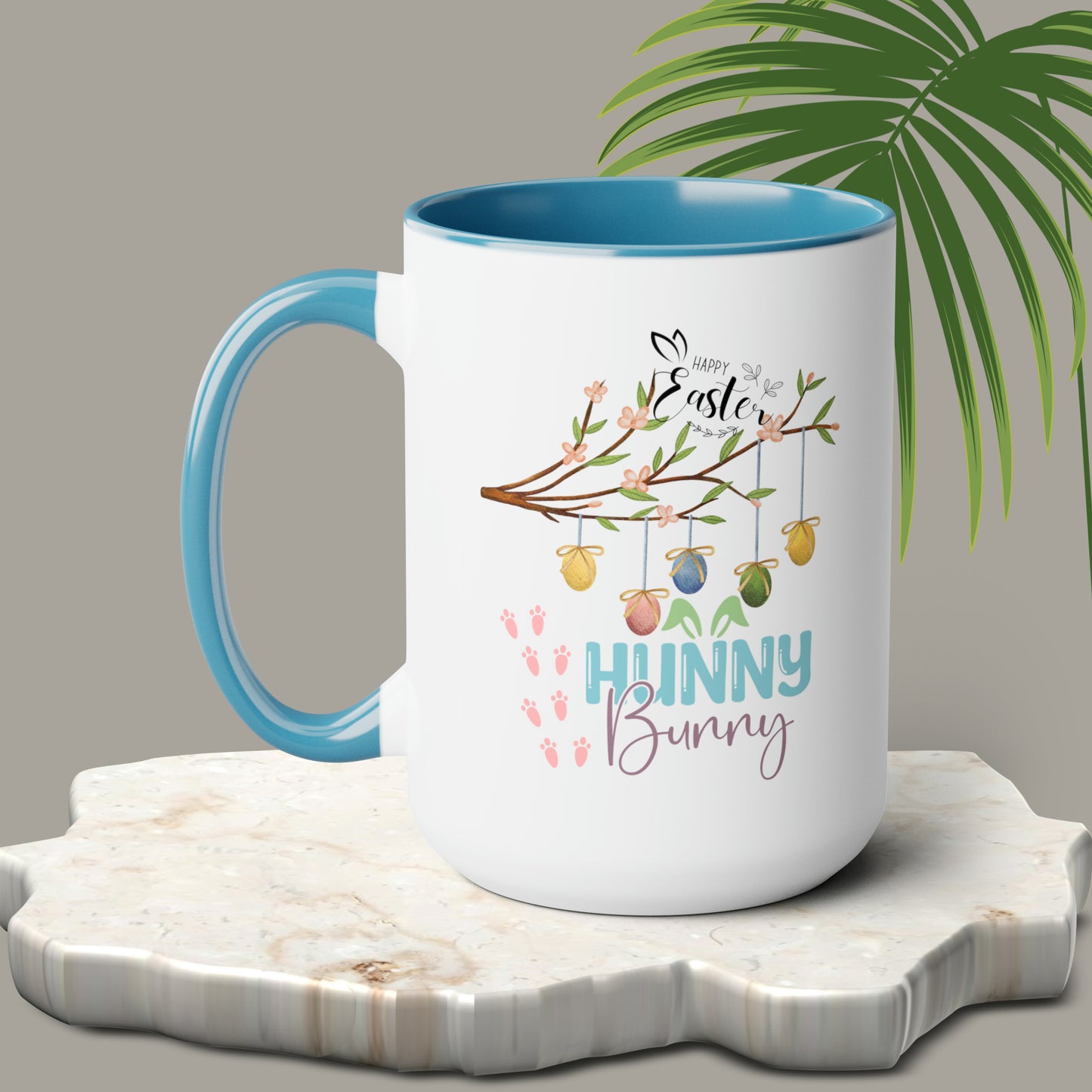 Hunny Bunny Two-Tone Coffee Mugs, 15oz