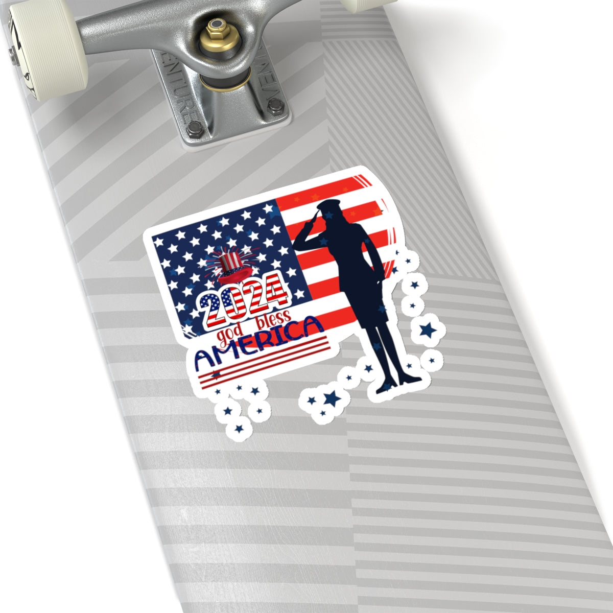 Happy 4th Of July Kiss-Cut Stickers, America, Flag, Peace Love America. Proud To Be An American, Red White Blue stickers. United Fourth of July Stickers.