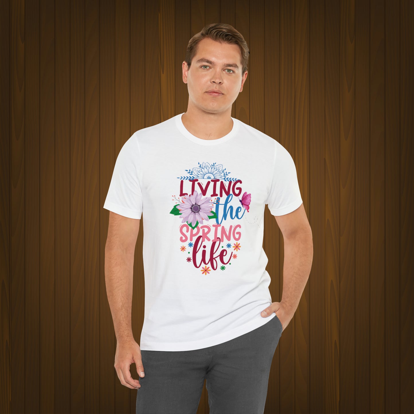 Living The Spring Life Unisex T-shirt, Spring Trendy Shirt.