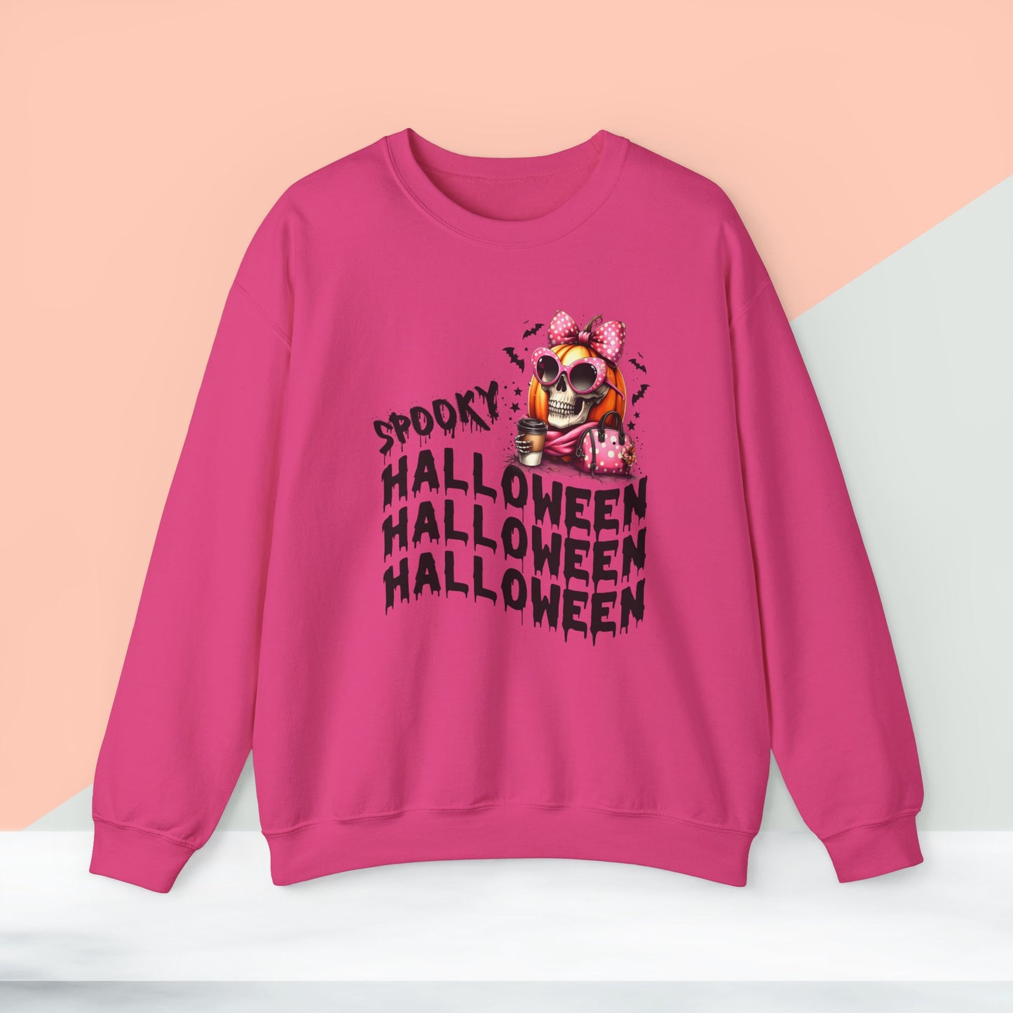 Happy Halloween Sweatshirt, Happy Halloween Sweatshirt - Unisex Heavy Blend Crewneck, Halloween Sweatshirt, Cute Spooky Ghost sweatshirt.