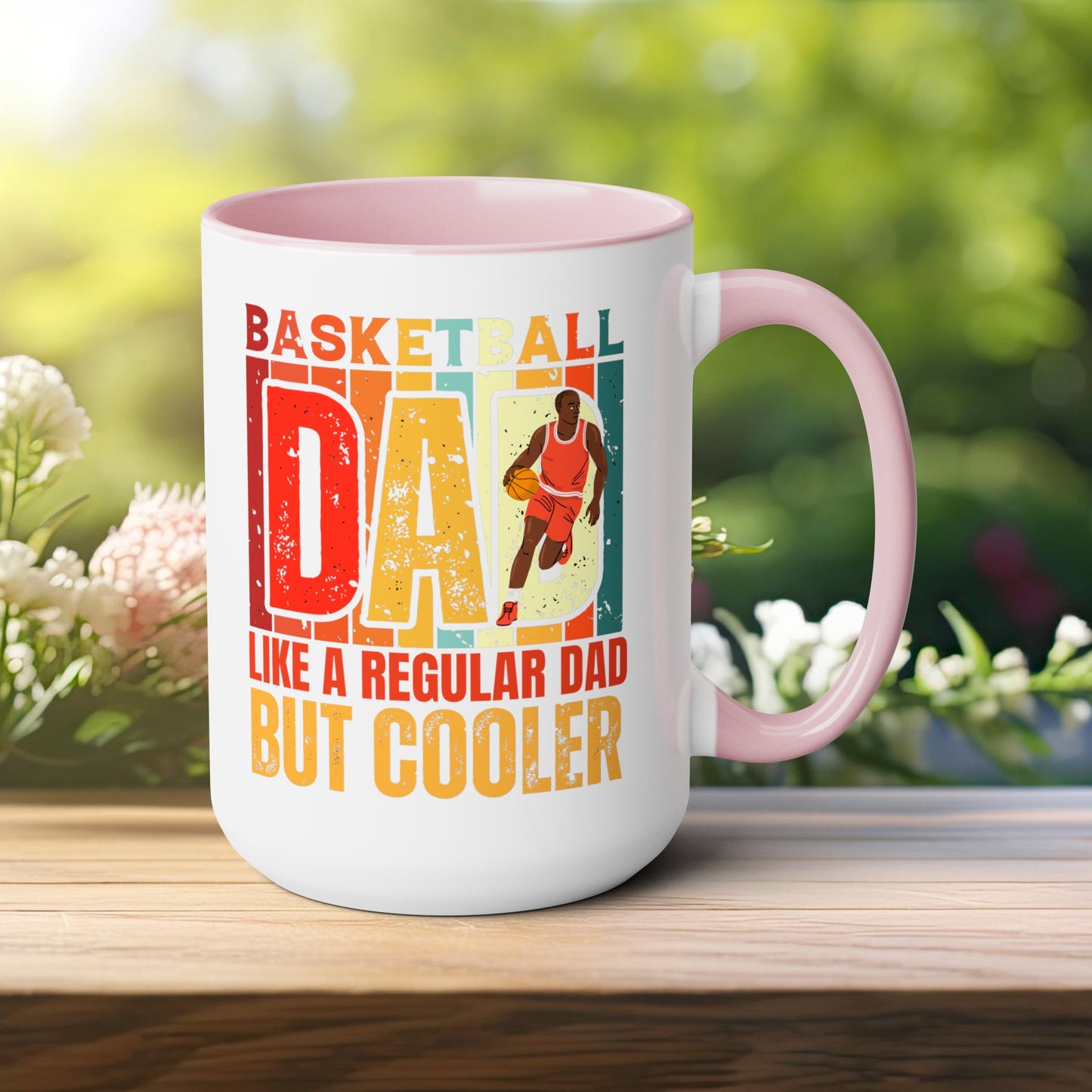 Happy father's dayTow-Tone Coffee Mug.15oz, Gift for Dad, Daddy's Coffee Mug