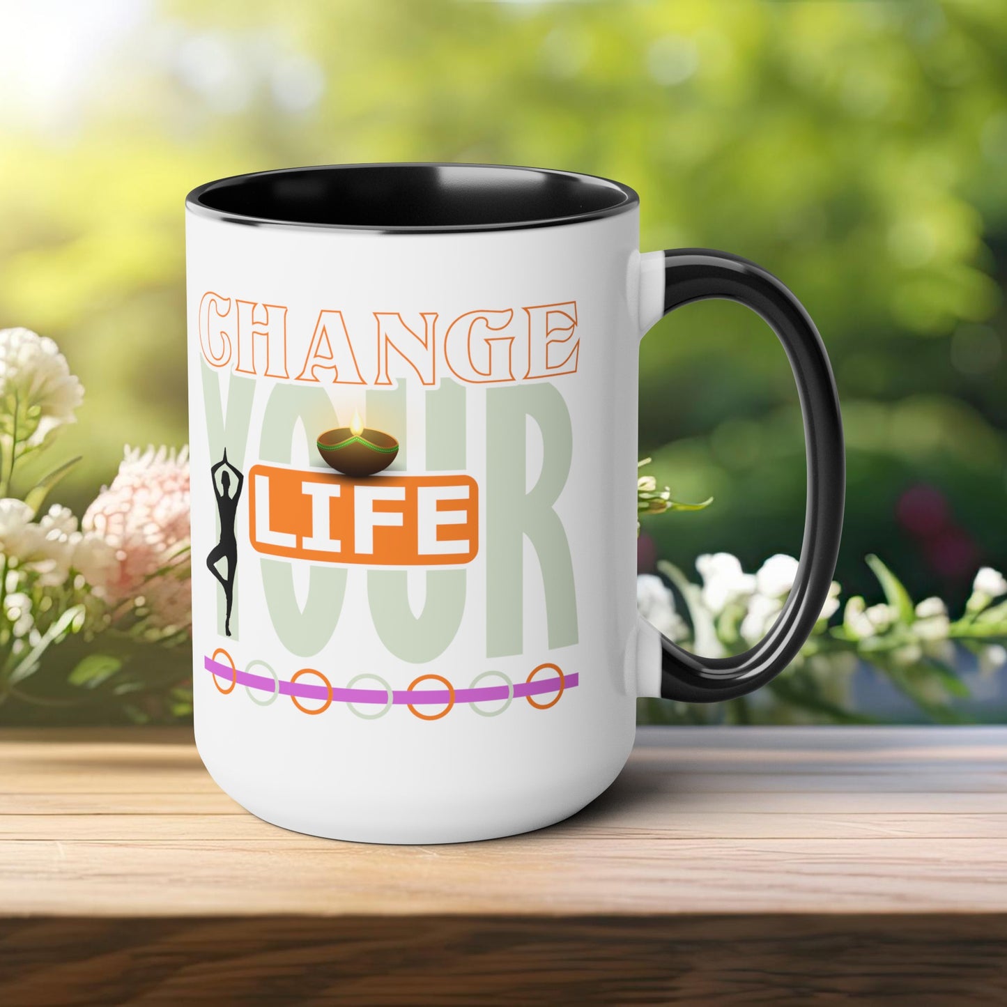 Change your Life Yoga Coffee Mug, Cute Yoga Coffee Mug, Yoga lovers Coffee Mug, Yoga Instructor Gift, Gift For Yoga lover, Gift For Yogi.