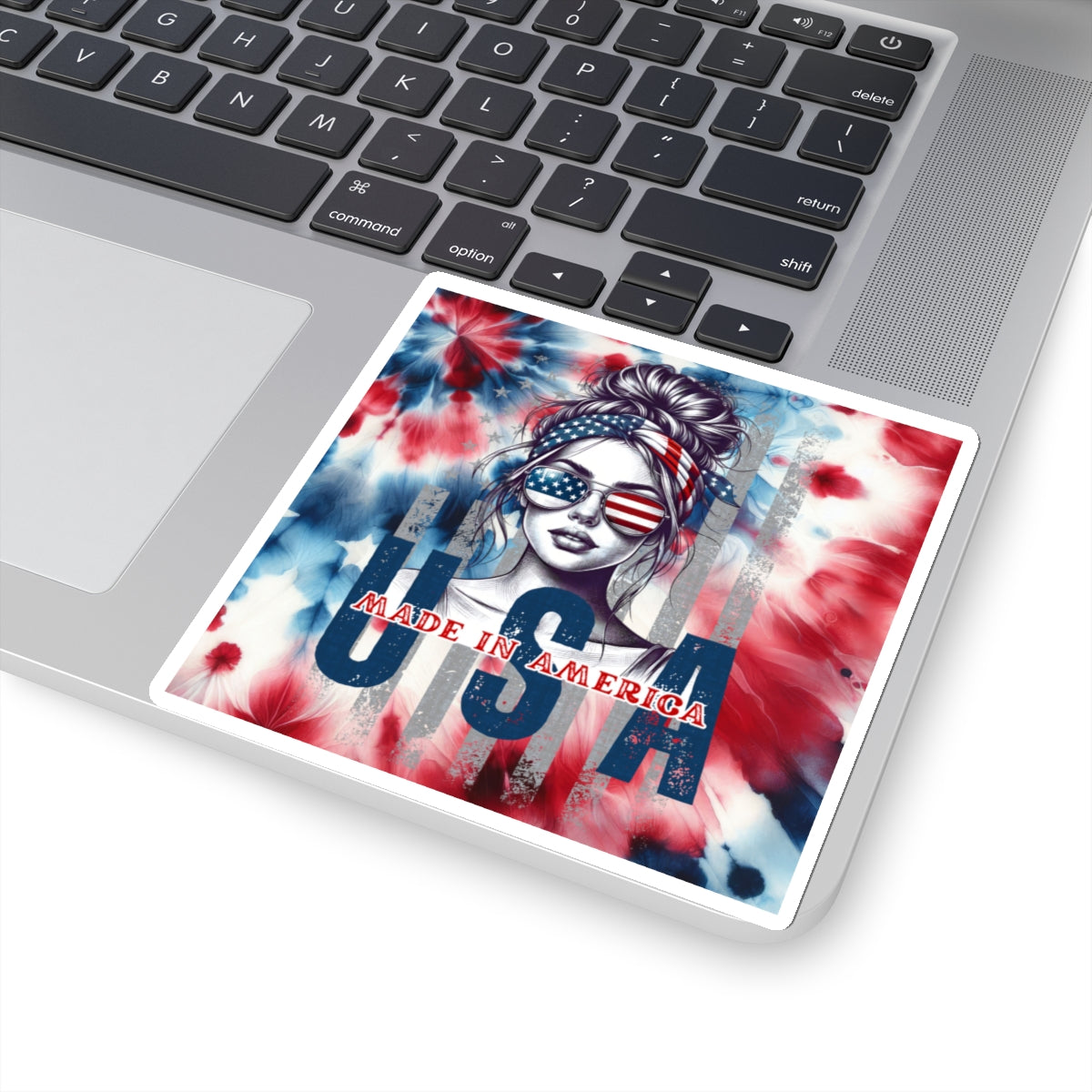 Happy 4th Of July Kiss-Cut Stickers, America, Flag, Peace Love America. Proud To Be An American, Red White Blue stickers. USA Stickers.