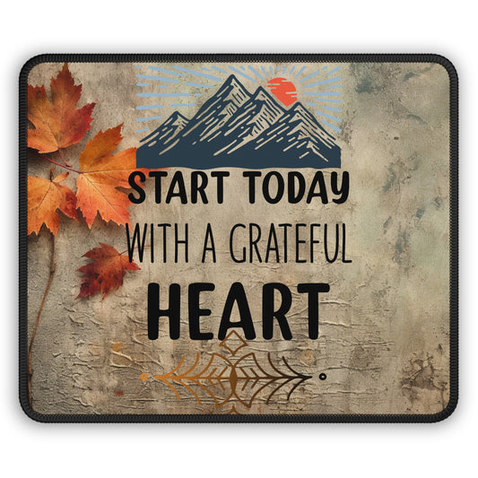 Start Today With A Grateful Heart Yoga Mouse Pad,Unique Gift For Meditation And Yoga Lover, Cute Yoga Mouse Pad, Mindful Yoga Gift, Yoga lover Mouse Pad, Yoga Instructor Gift, Gift For Yoga lovers, Gift For Yogi.