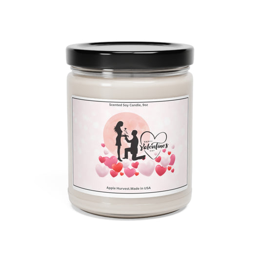 Happy valentines day Scented Soy Candle, 9oz