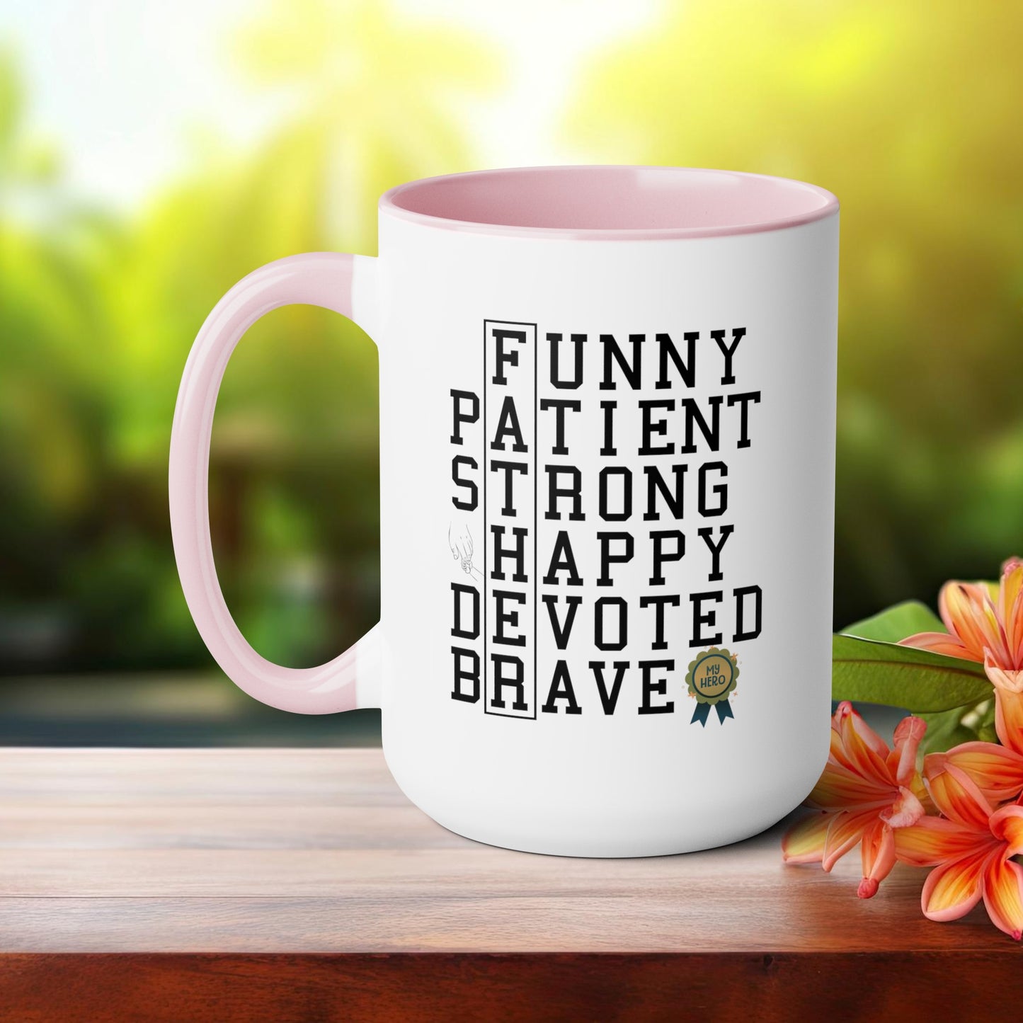 Happy father's dayTow-Tone Coffee Mug.15oz, Gift for Dad, Daddy's Coffee Mug