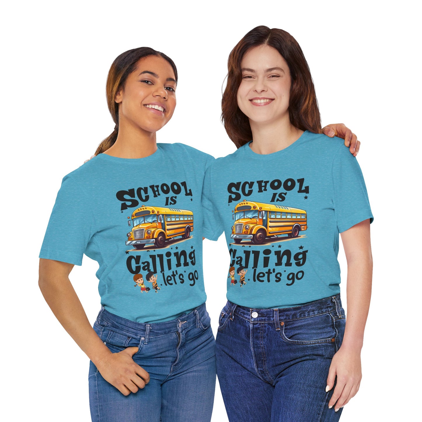 School Is calling T-shirt, First Day Of School T-Shirt, Teacher Back To school unisex jersey short sleeve.First Day Vibes T-Shirt.