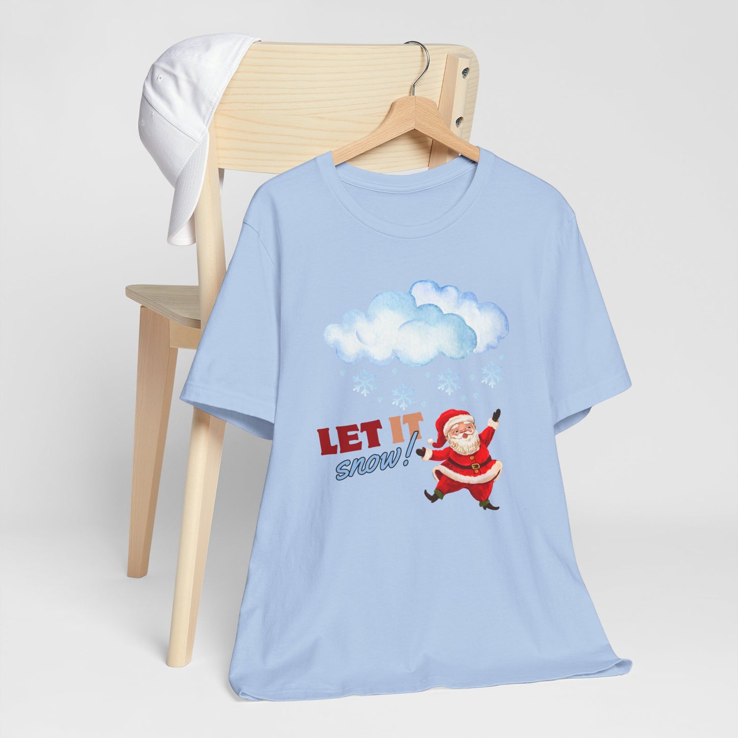 Let It Snow Unisex Tee, Christmas Shirt, Christmas Outfit, Merry Christmas T-shirt, Merry Christmas 2024 T-shirt, Christmas Gift, Family Holiday Outfit.