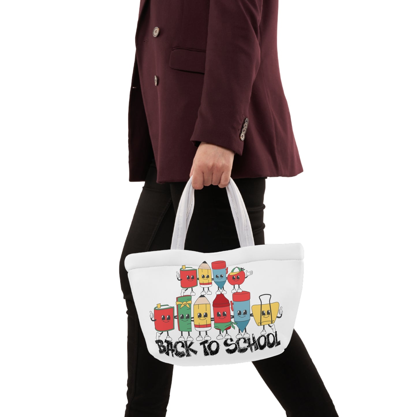 Back To School Lunch Bag, Back to Learning Lunch Bag, Ready for School Lunch Bag.