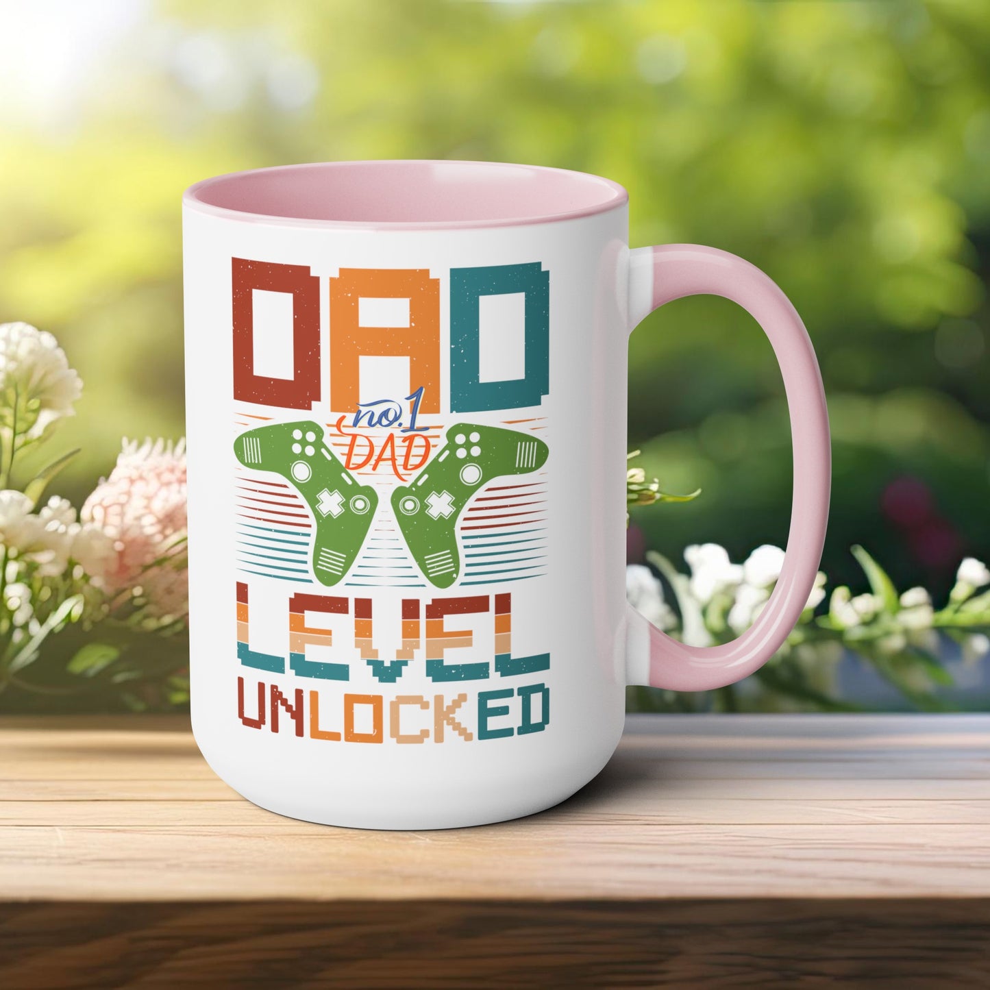 Happy father's dayTow-Tone Coffee Mug.15oz, Gift for Dad, Daddy's Coffee Mug