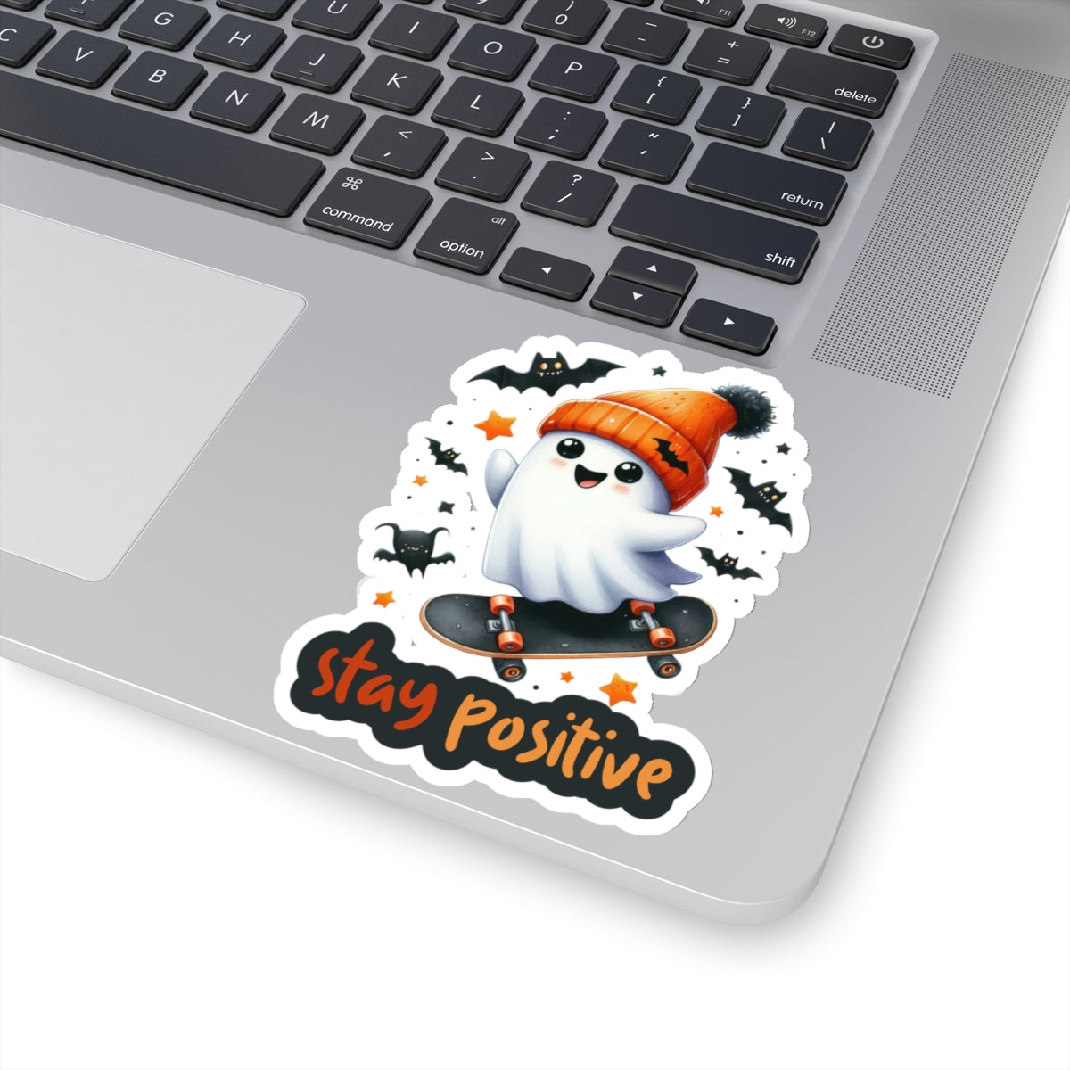 Stay Positive Kiss-Cut Stickers, Spooky Kiss-Cut Stickers, Happy Halloween Kiss-Cut Stickers, Spooky Season Kiss-Cut Stickers, Cute Cat Halloween Kiss-Cut Stickers.