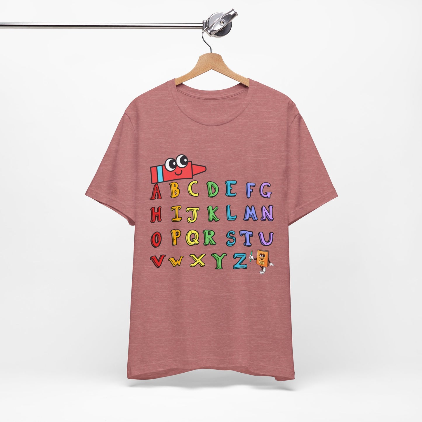 ABC Back To School T-Shirt, Love Teach Inspire T-Shirt, Back To School T-Shirt, Teacher Back To school unisex jersey short sleeve.First Day Vibes T-Shirt.