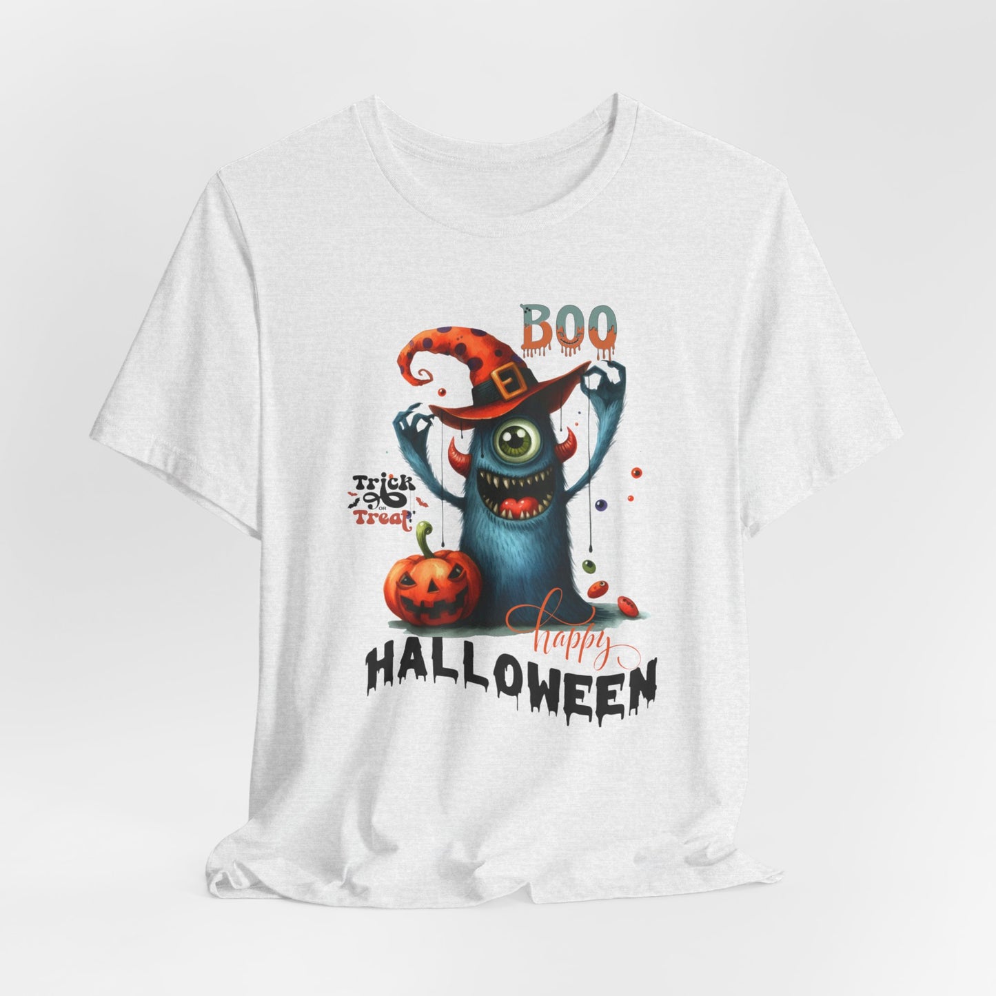 Boo Happy Halloween T-shirt, Happy Halloween T-shirt, Trick Or Treat T-shirt, Halloween T-shirt, Cool Halloween T-shirt, Spooky T-shirt,