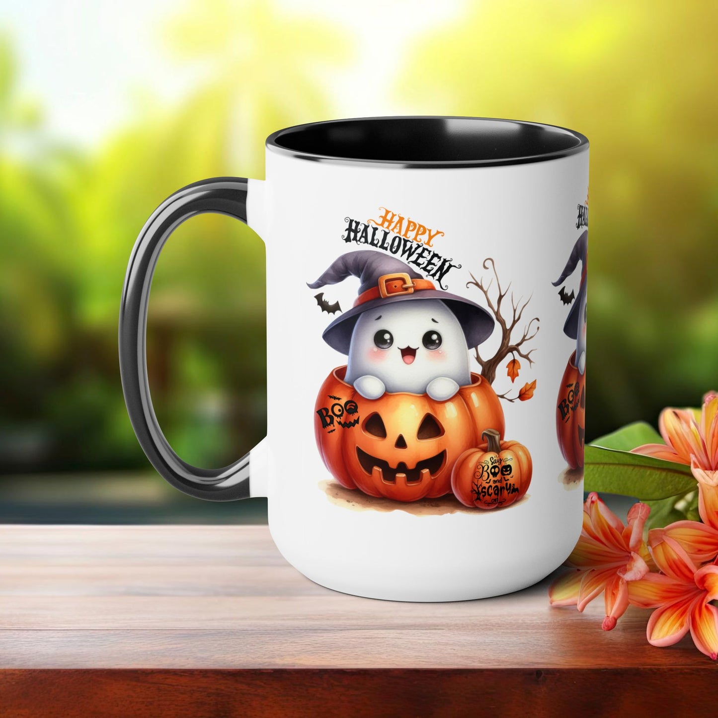 Happy Halloween Coffee Mug,  Let's Go Halloween Coffee Mug, Trick or Treat Halloween Coffee Mug, Cute Skeleton Coffee Mug, Spooky Season Halloween Coffee Mug.