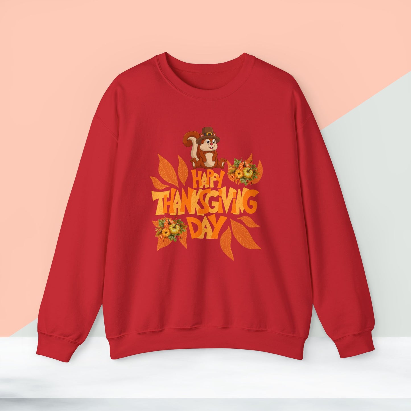 HappyThanksgiving Day Sweatshirt - Unisex Heavy Blend, Happy Thanksgiving2024 Sweatshirt, Thanksgiving Gift, Festive Sweatshirt.