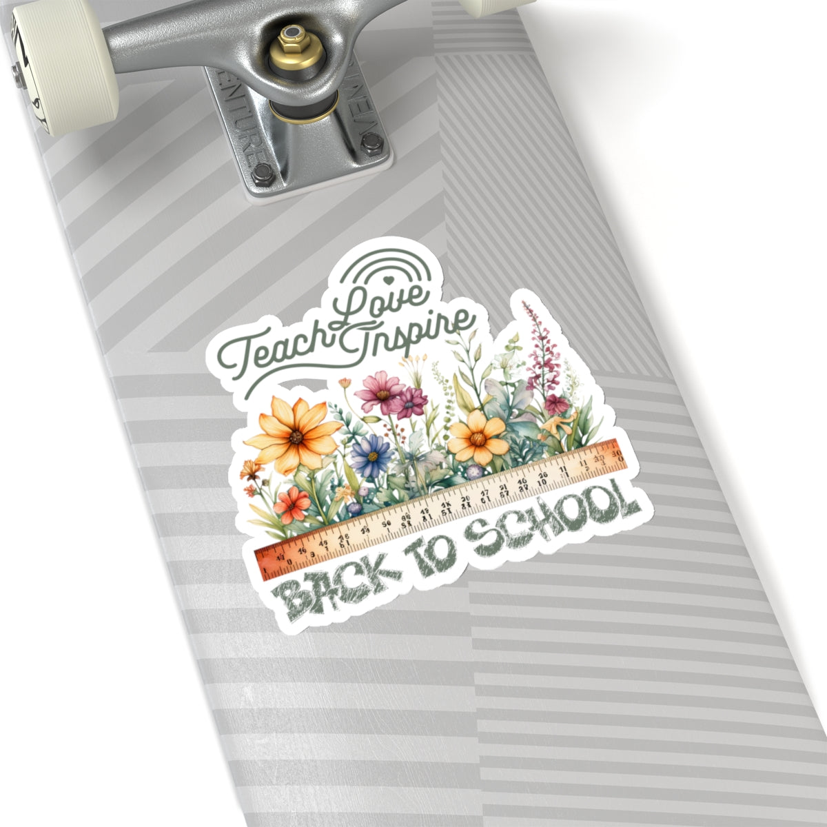 Teach Love Inspire Back To School Kiss-Cut Stickers, First Grade Squad Kiss-Cut Stickers, Gift for First graders, Ready for School, Back to Learning.