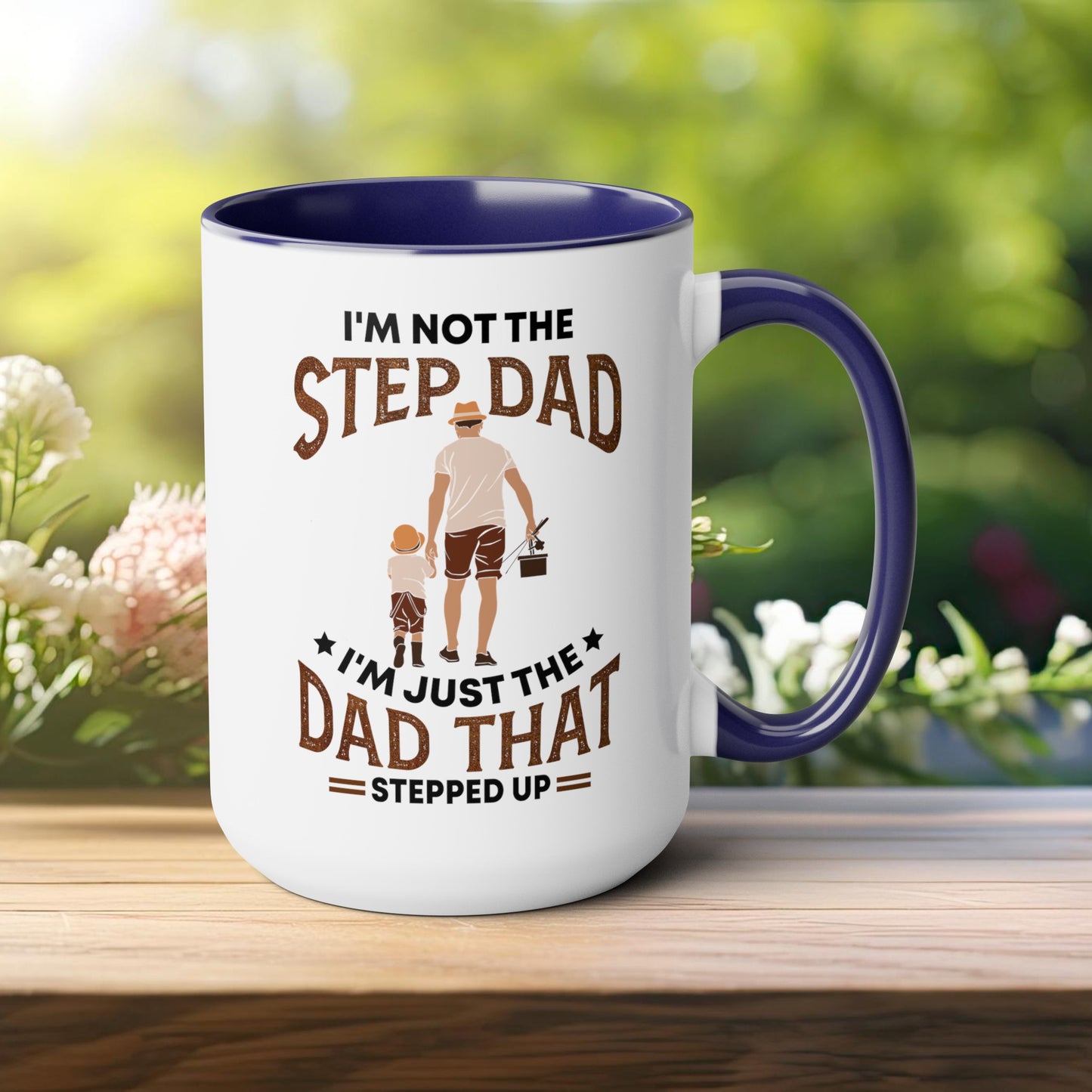 Happy father's dayTow-Tone Coffee Mug.15oz, Gift for Dad, Daddy's Coffee Mug