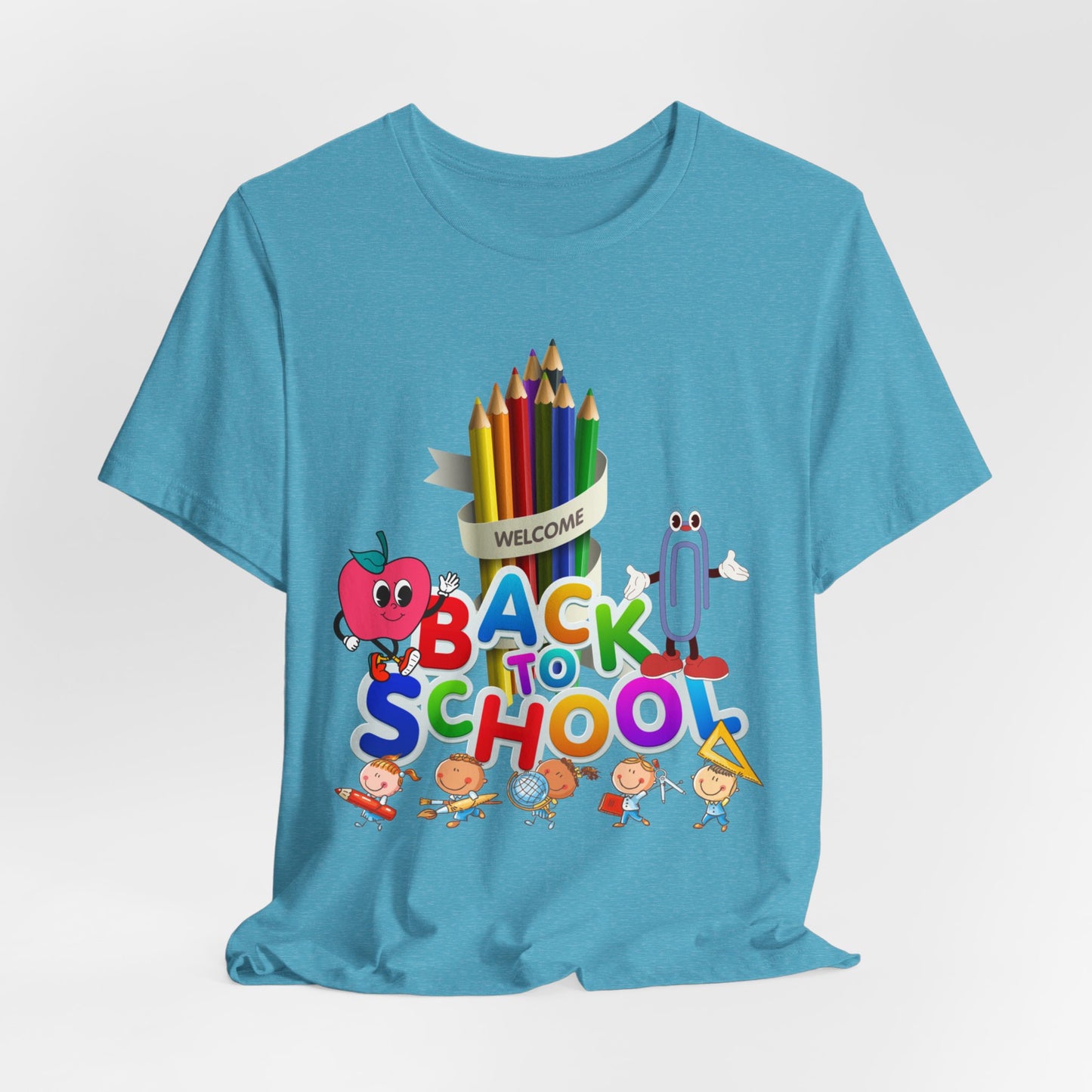 Welcome Back To School T-Shirt, Teacher T-Shirt, Teacher Back To school unisex jersey short sleeve.First Day Vibes T-Shirt.