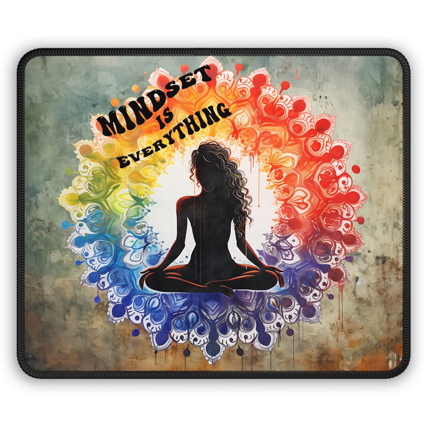 Mindset Is Everything Yoga Mouse Pad,Unique Gift For Meditation And Yoga Lover, Cute Yoga Mouse Pad, Mindful Yoga Gift, Yoga lover Mouse Pad, Yoga Instructor Gift, Gift For Yoga lovers, Gift For Yogi.