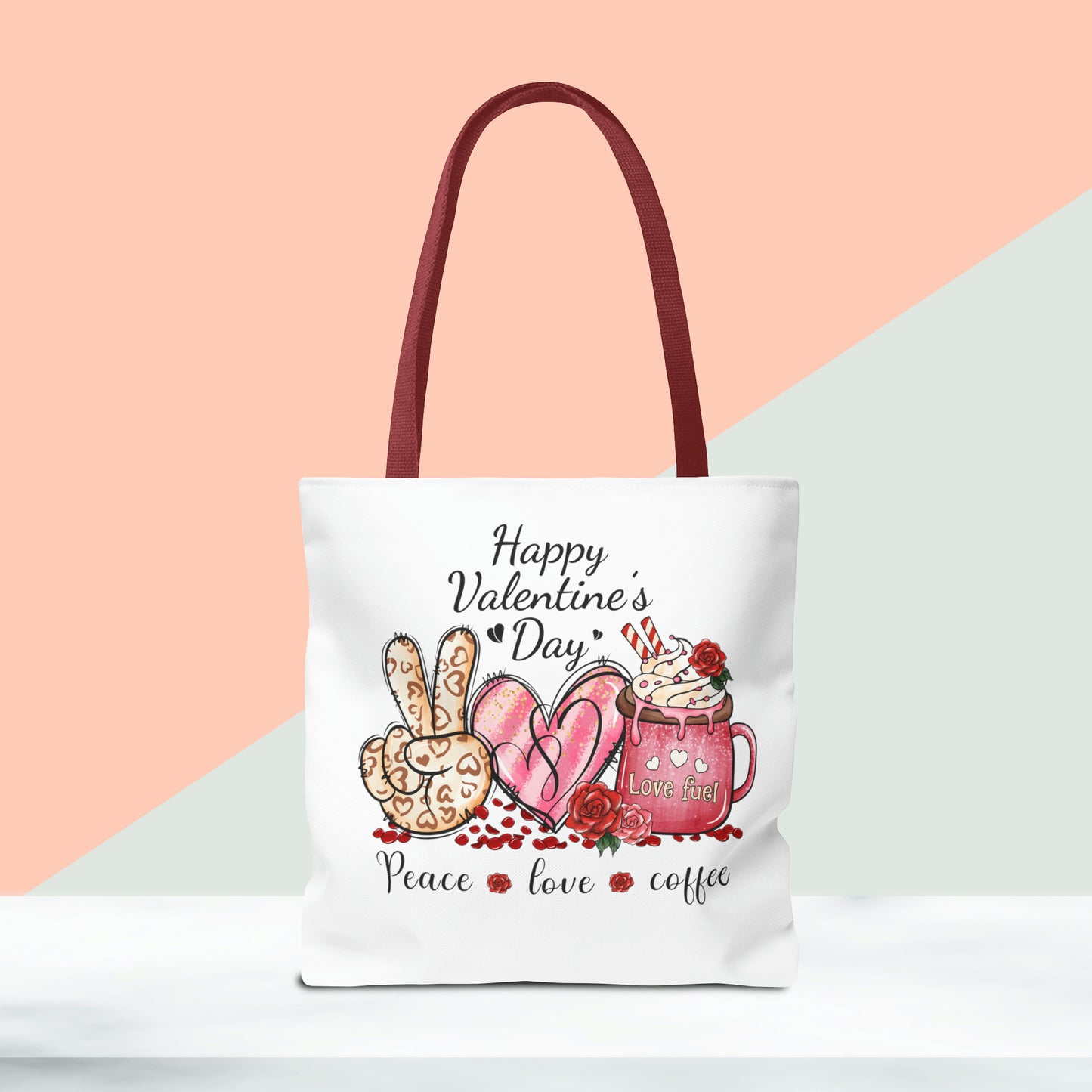 Happy Valentines Day Tote Bag