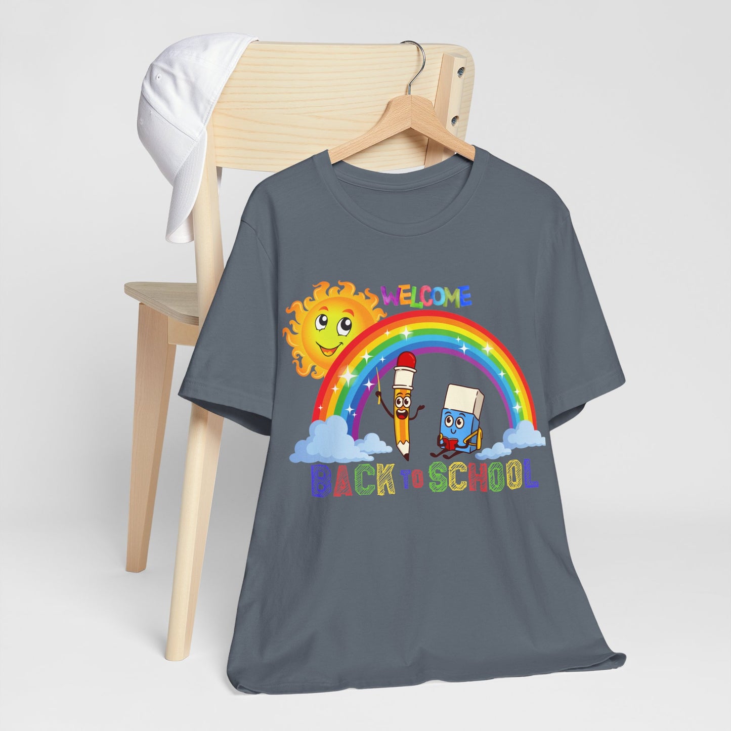 Welcome Back To School T-Shirt, Hello Teacher T-Shirt, Back To School T-Shirt, Teach Love Inspire Teacher Shirt, Teacher Back To school unisex jersey short sleeve.First Day Vibes T-Shirt.