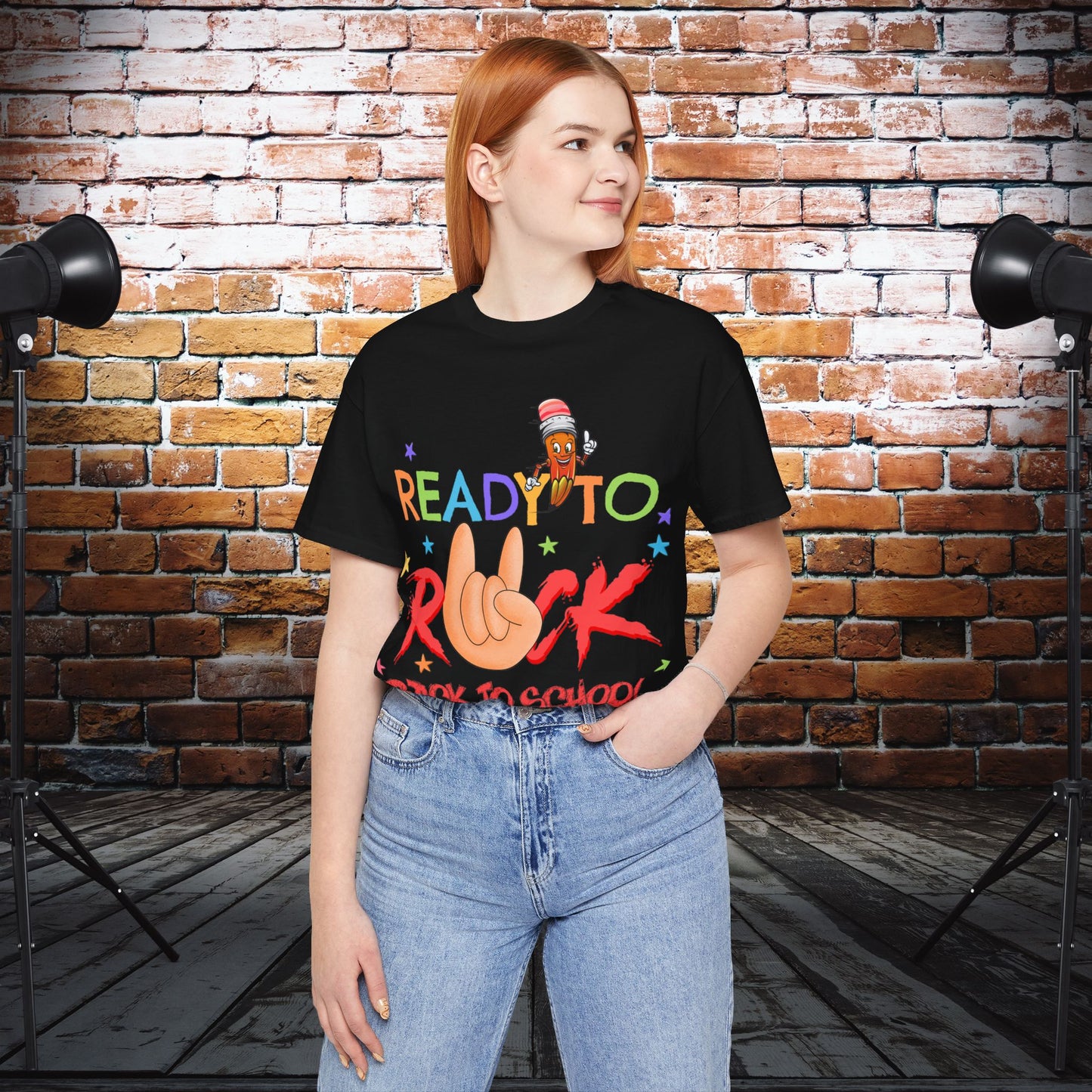 Ready To Rock T-Shirt, Back To School T-Shirt, Teach Love Inspire Teacher Shirt, Teacher Back To school unisex jersey short sleeve.First Day Vibes T-Shirt.