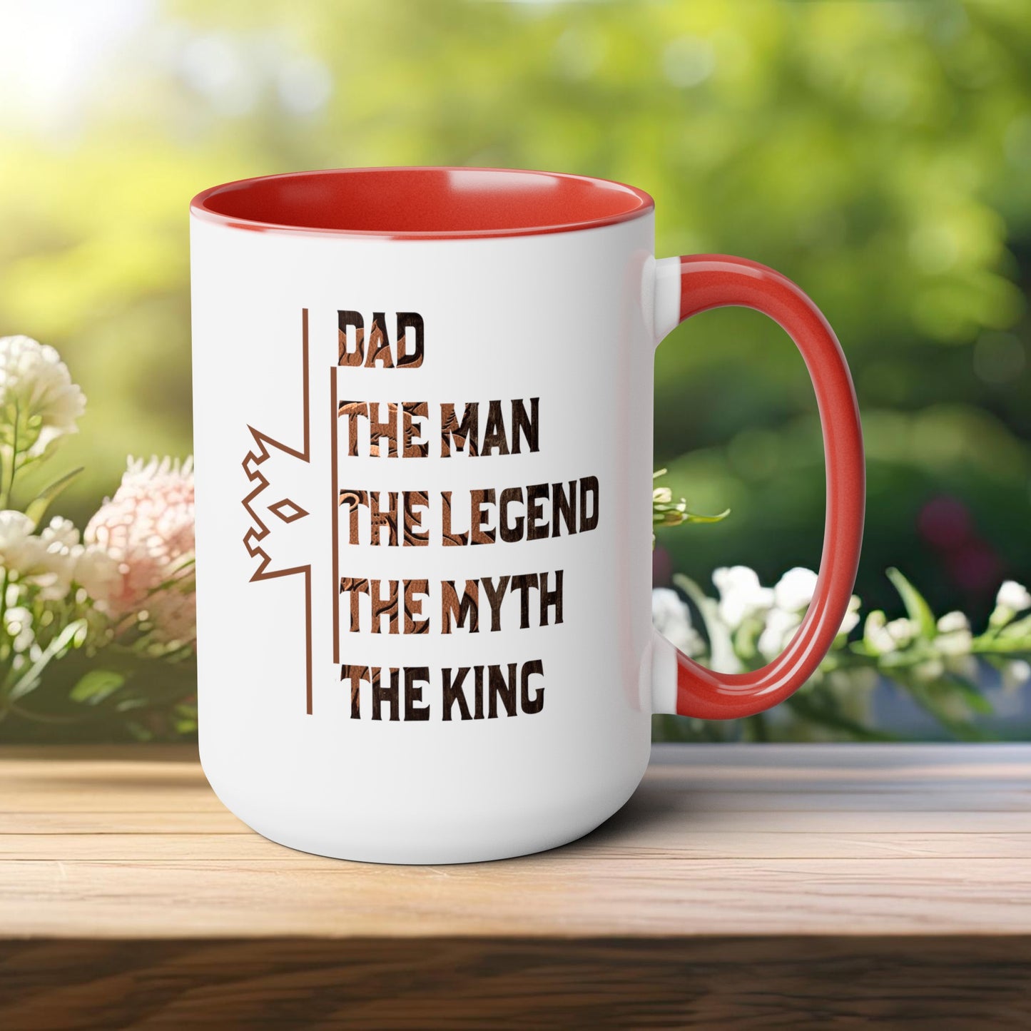 Happy father's dayTow-Tone Coffee Mug.15oz, Gift for Dad, Daddy's Coffee Mug