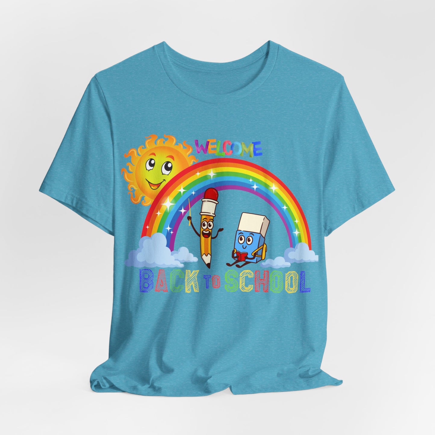 Welcome Back To School T-Shirt, Hello Teacher T-Shirt, Back To School T-Shirt, Teach Love Inspire Teacher Shirt, Teacher Back To school unisex jersey short sleeve.First Day Vibes T-Shirt.
