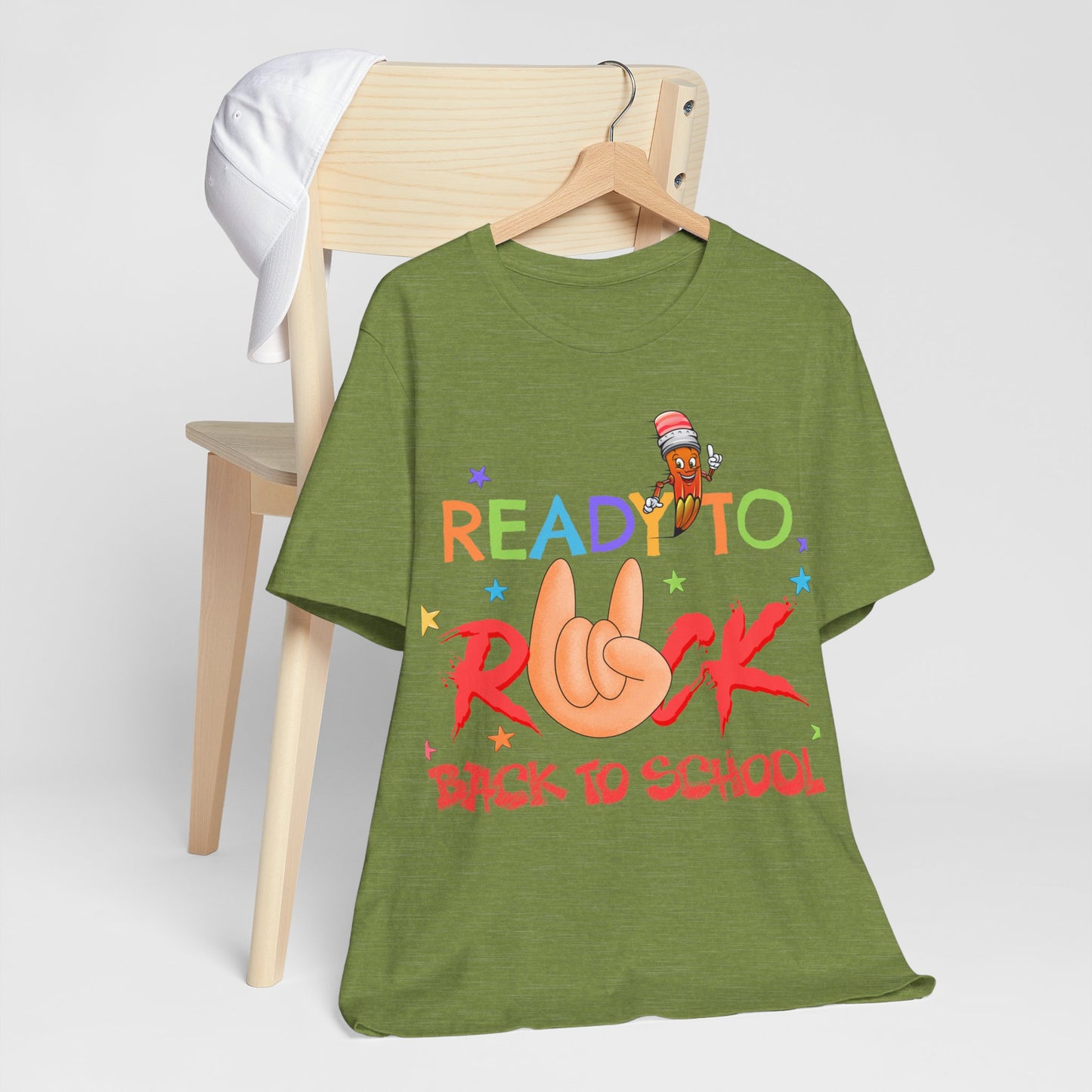 Ready To Rock T-Shirt, Back To School T-Shirt, Teach Love Inspire Teacher Shirt, Teacher Back To school unisex jersey short sleeve.First Day Vibes T-Shirt.
