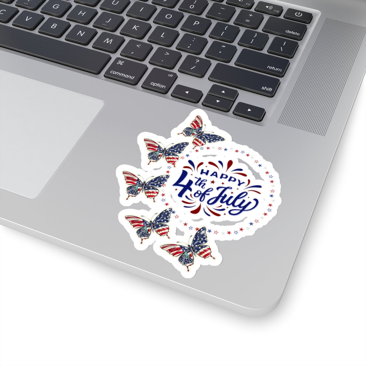 Happy 4th Of July Kiss-Cut Stickers, America, Flag, Peace Love America. Proud To Be An American, Red White Blue stickers. God  Bless America Stickers.