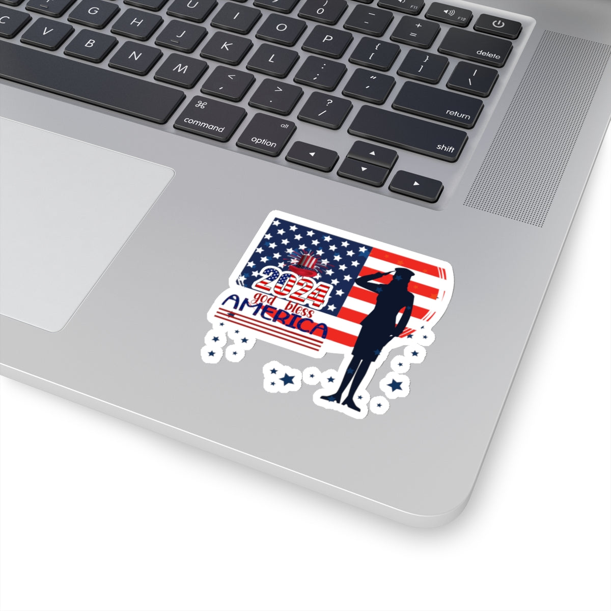 Happy 4th Of July Kiss-Cut Stickers, America, Flag, Peace Love America. Proud To Be An American, Red White Blue stickers. United Fourth of July Stickers.