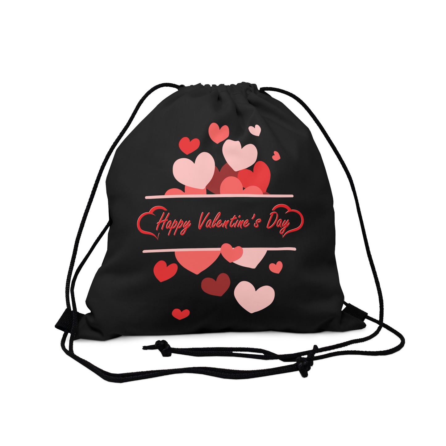 Happy Valentines Day Drawstring Bag