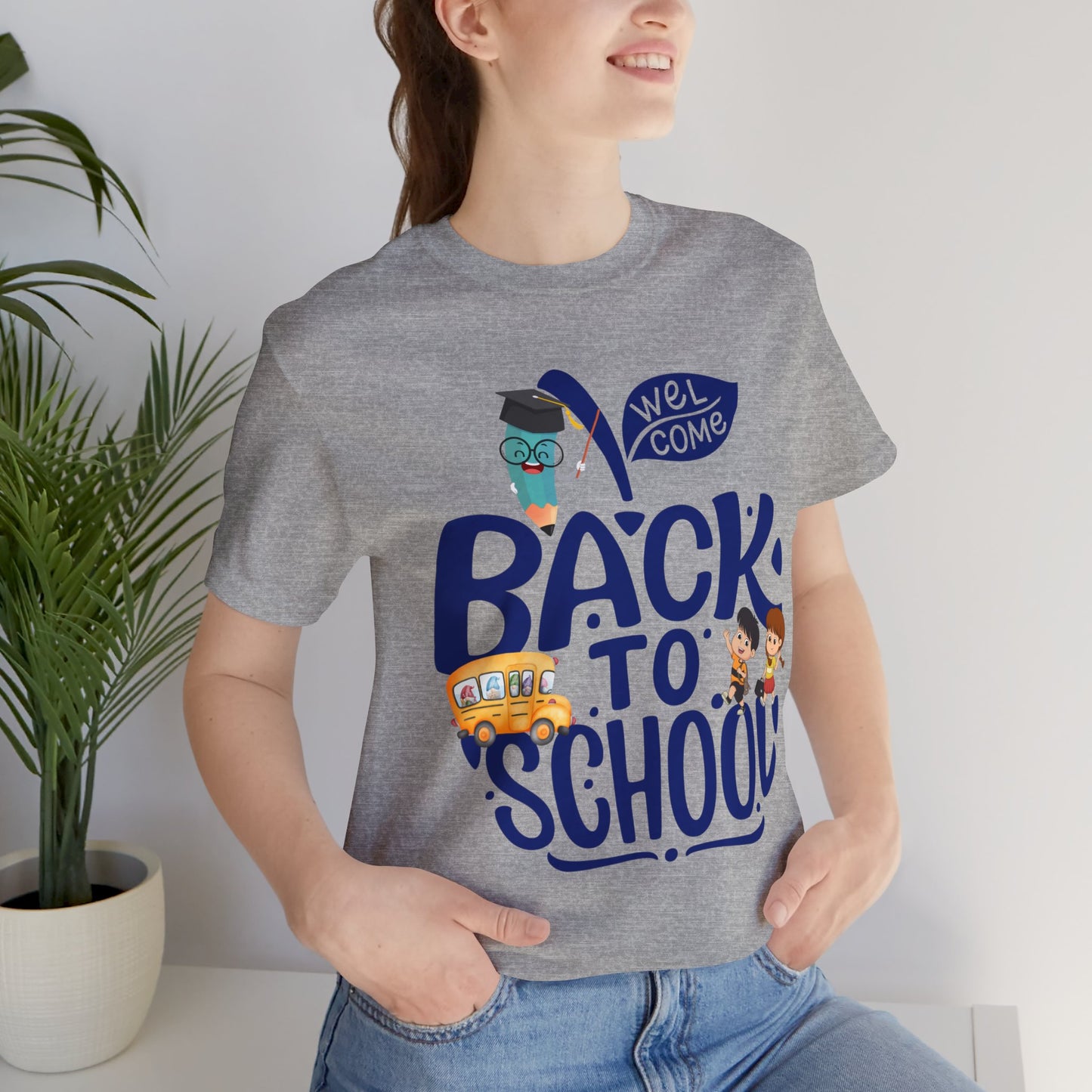 Welcome Back To School T-Shirt, Teacher T-Shirt, Teacher Back To school unisex jersey short sleeve.First Day Vibes T-Shirt.