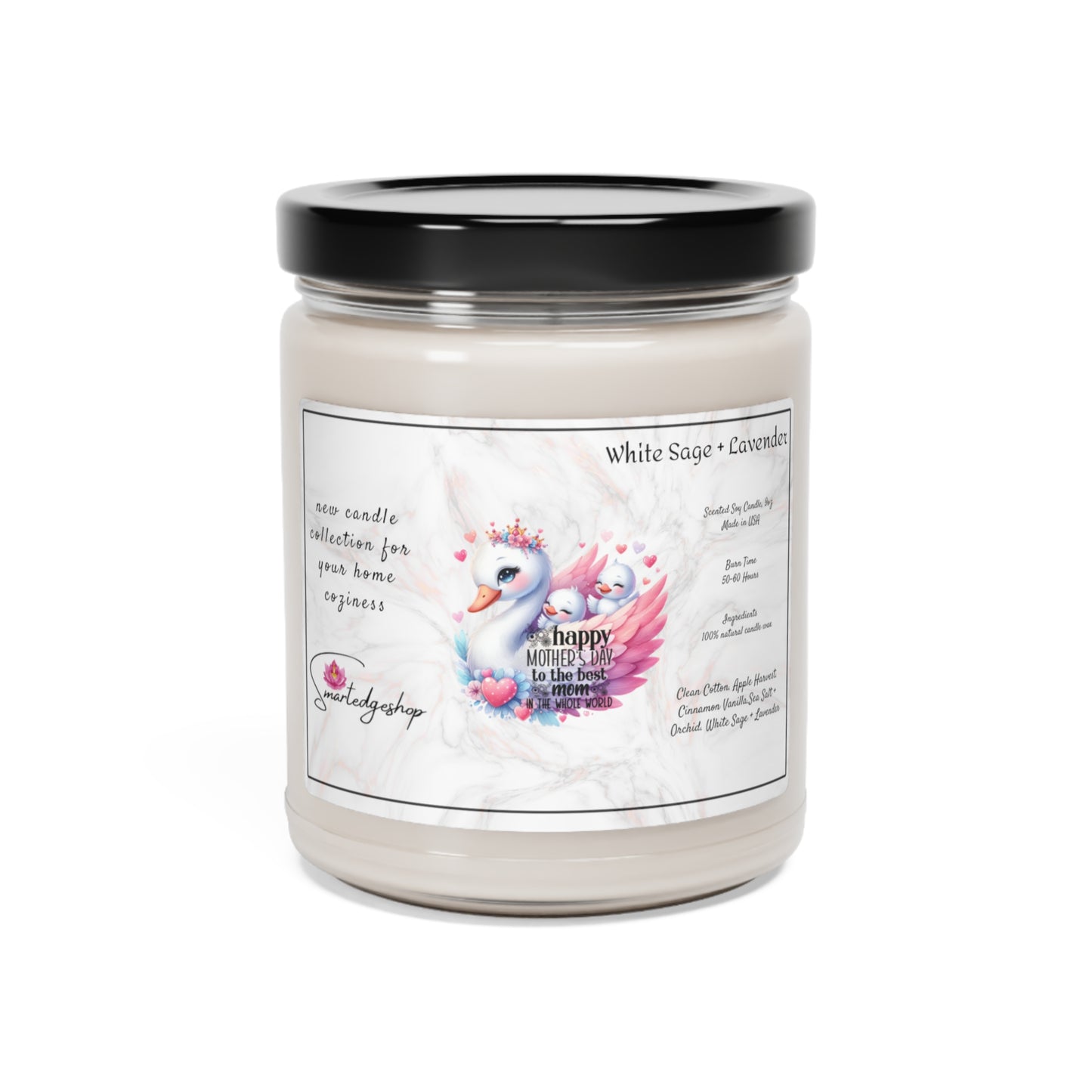 Happy Mother's Day Scented Soy Candle, 9oz, Gift for mom