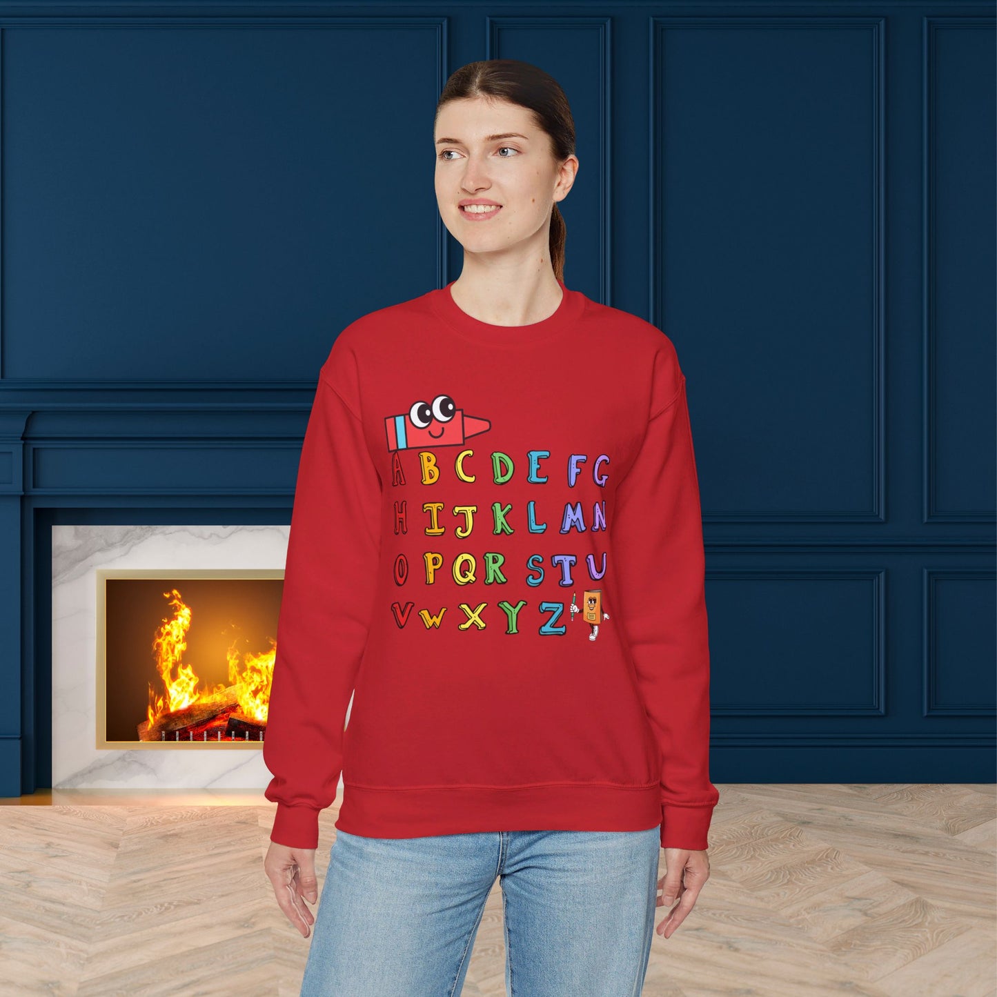 Back To school unisex heavy blend crewneck sweatshirt, We Love Teachers Sweatshirt,Teacher Back To school  Sweatshirt. First Day Vibes Sweatshirt.