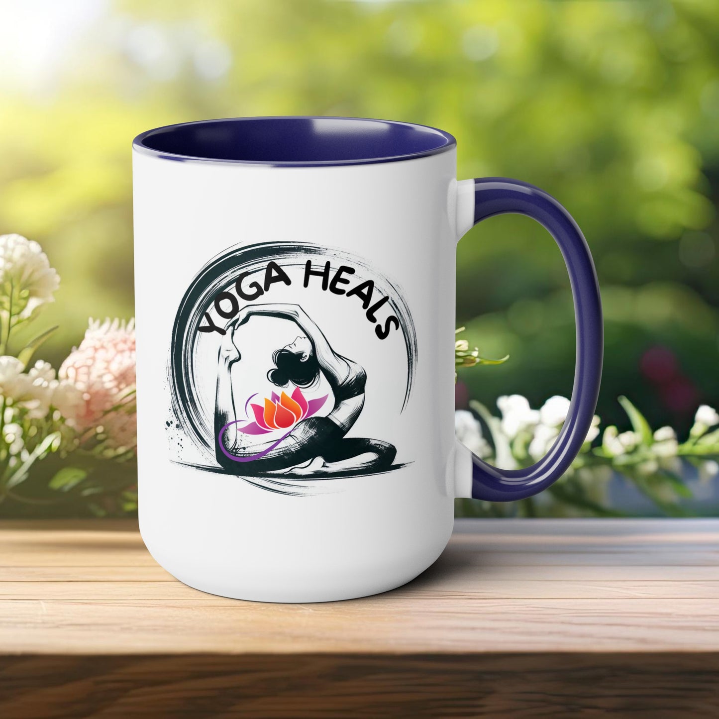 Yoga Heals Yoga Coffee Mug, Cute Yoga Coffee Mug, Yoga lovers Coffee Mug, Yoga Instructor Gift, Gift For Yoga lover, Gift For Yogi.