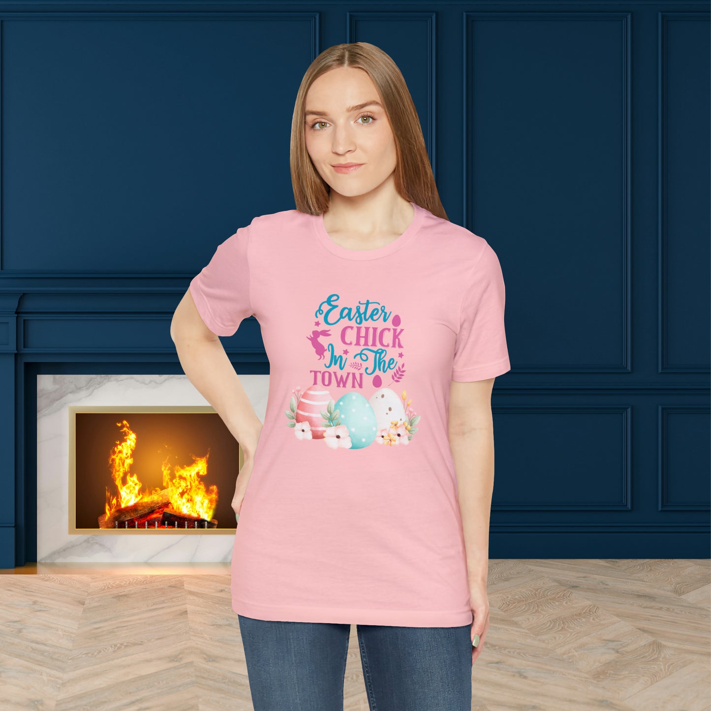 Happy Easter Unisex Jersey Short Sleeve Tee