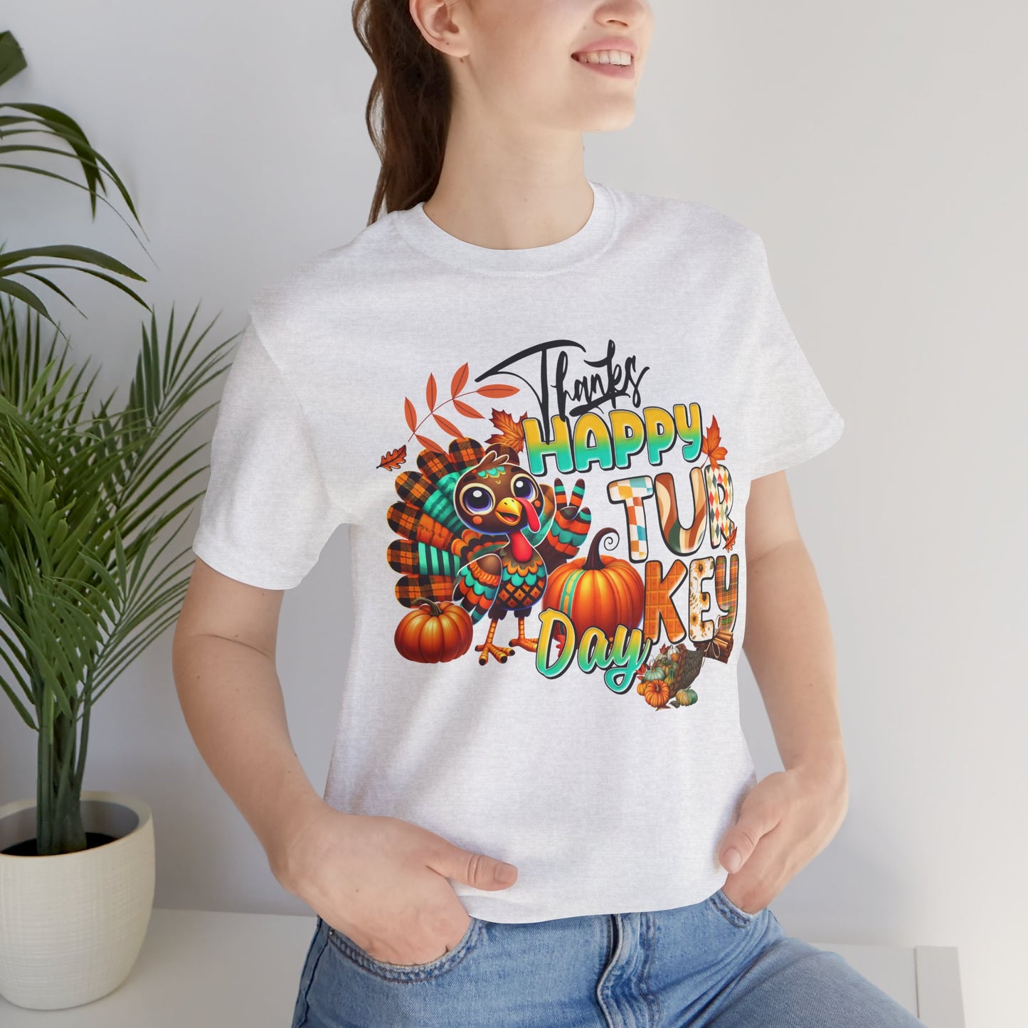 Happy Thanksgiving T-shirt, Happy thanksgiving 2024 T-shirt, Thanksgiving Gift,Turkey Shirt, Family Thanksgiving, Holiday Outfit.