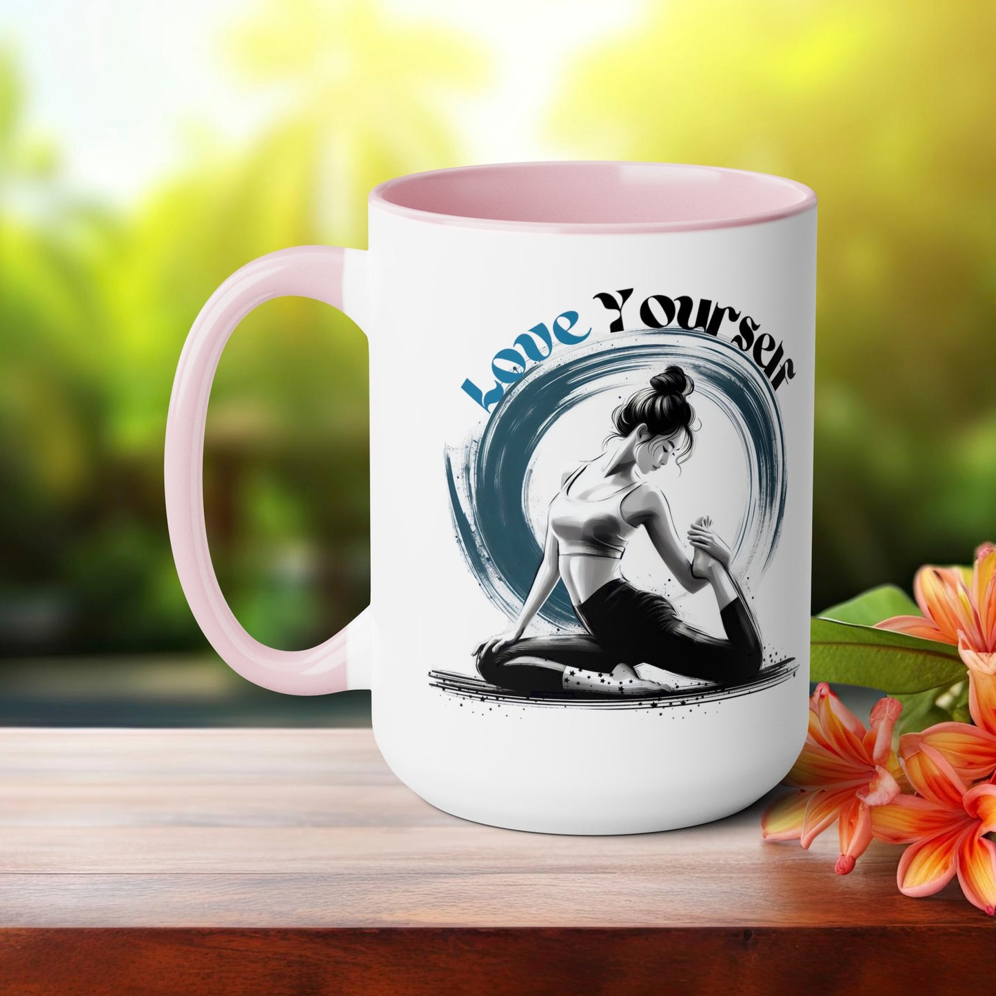 Love Yourself Yoga Coffee Mug, Cute Yoga Coffee Mug, Yoga lovers Coffee Mug, Yoga Instructor Gift, Gift For Yoga lover, Gift For Yogi.